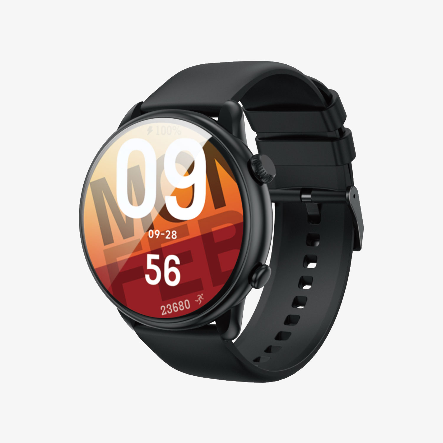 BWOO - Smartwatch WA-10 Black Band Black