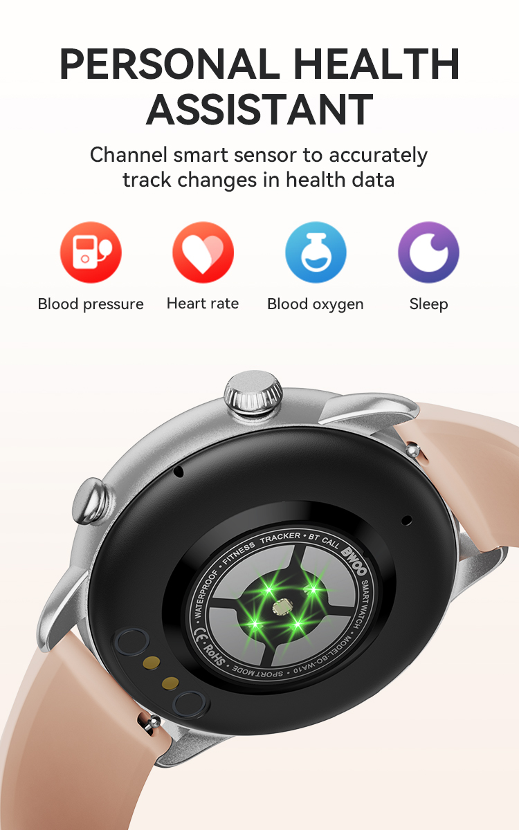 BWOO - Smartwatch WA-10 Black Band Black — smartwatch (foto 2 de 9)