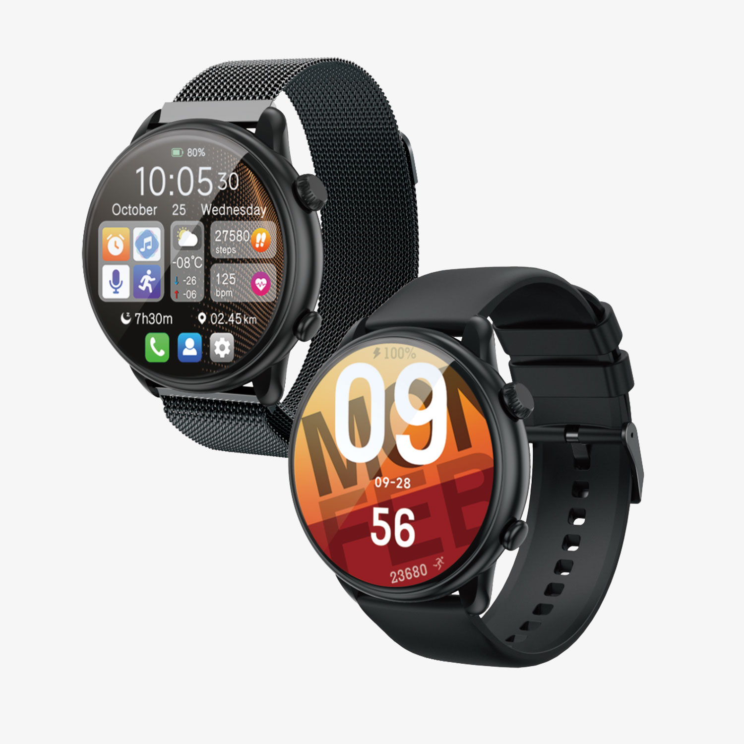 BWOO - Smartwatch WA-10 Black Band Black — smartwatch (foto 8 de 9)
