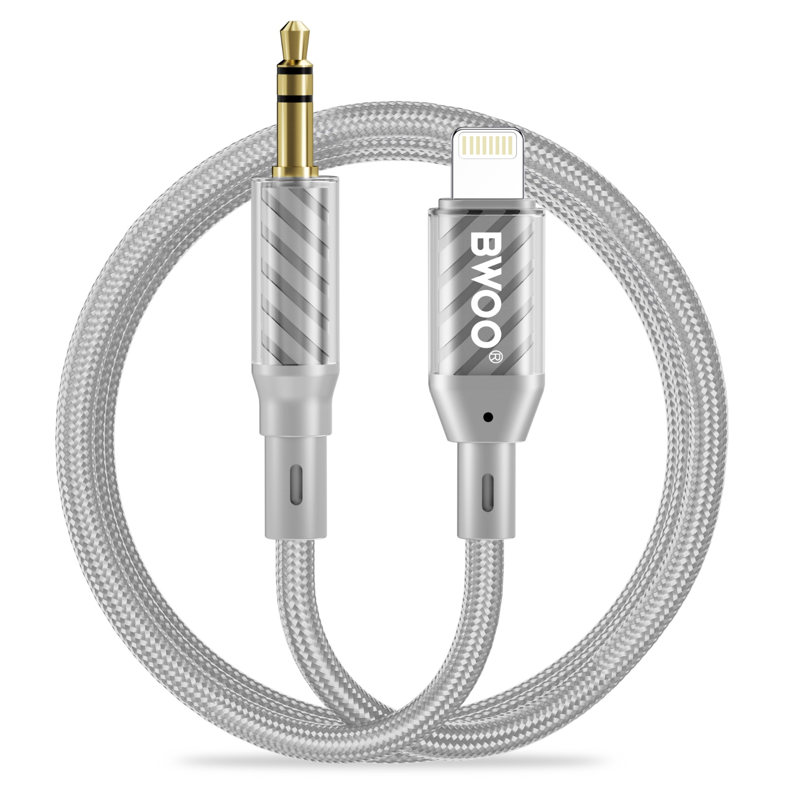 Adapter - BWOO Lightning To 3.5mm Grey