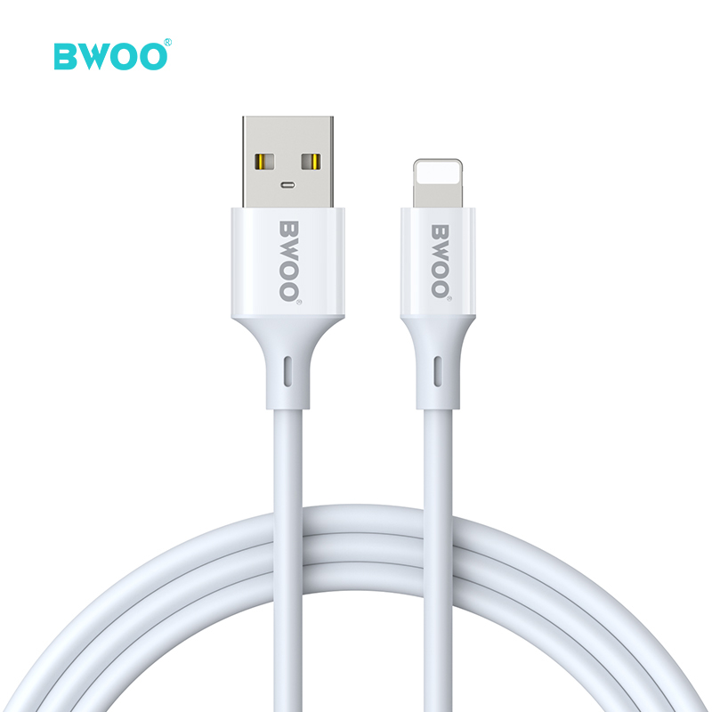 Cable - BWOO USB To Lightning TPU White 3A 1m