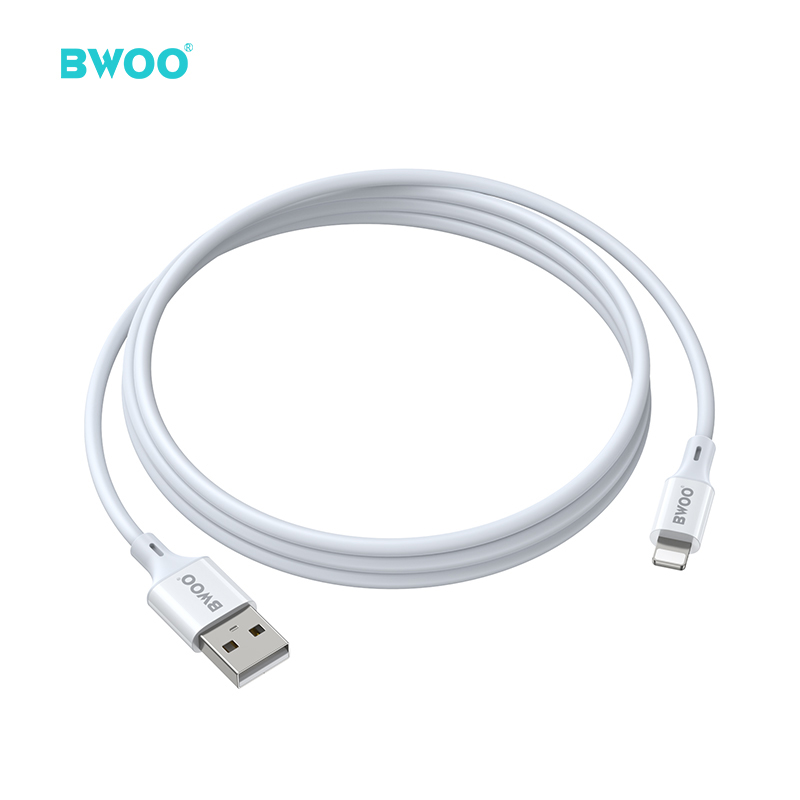 Cable - BWOO USB To Lightning TPU White 3A 1m — cable (foto 3 de 3)