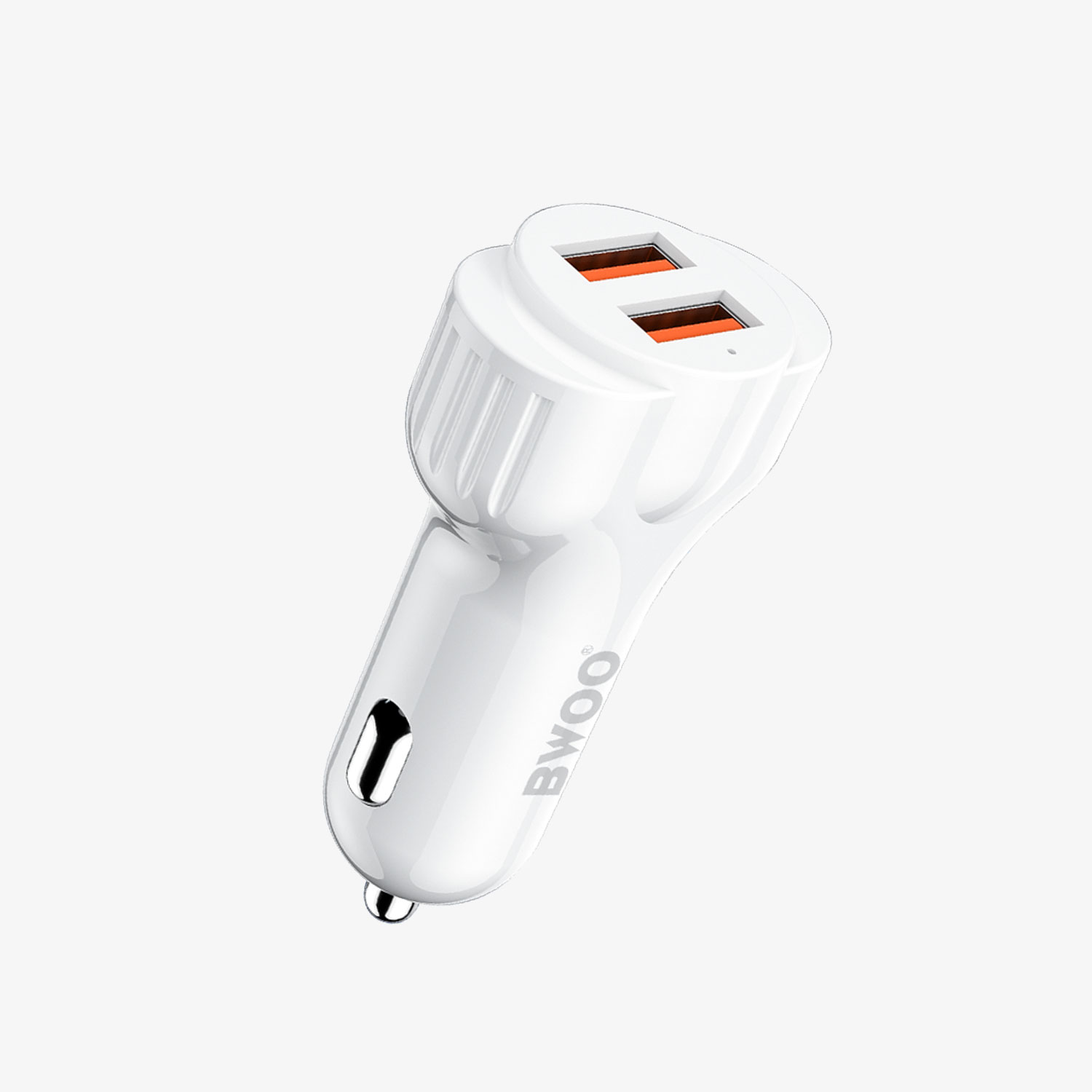 Cargador Auto - BWOO 2USB With Cable Lightning White