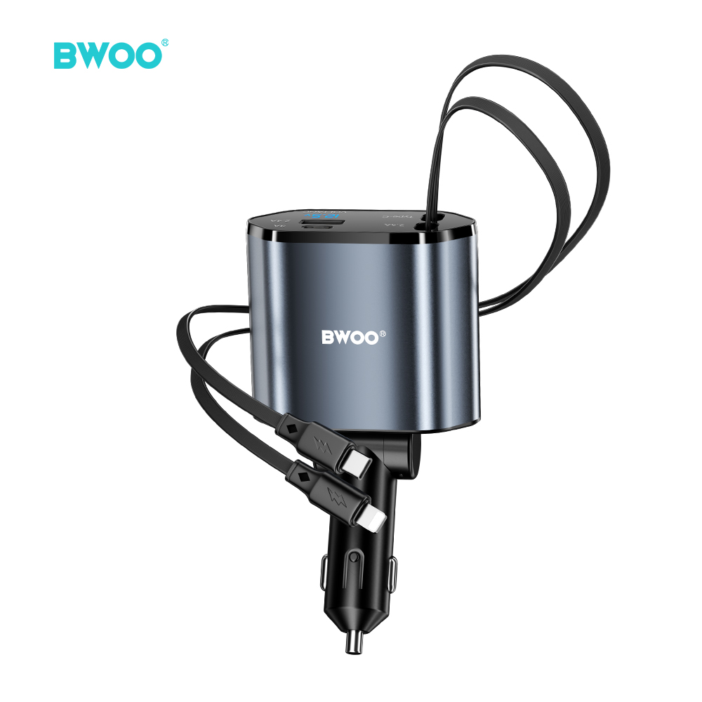 Cargador Auto - BWOO 4 In 1 120W Black — cargador (foto 14 de 14)