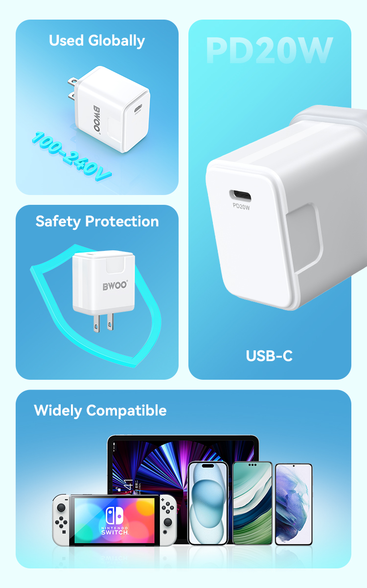 Cubo - BWOO PC Type-C 20W White — cargador (foto 7 de 7)