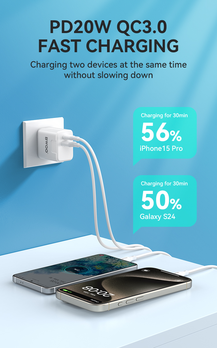 Cubo - BWOO PC Type-C USB 20W — cargador (foto 2 de 6)
