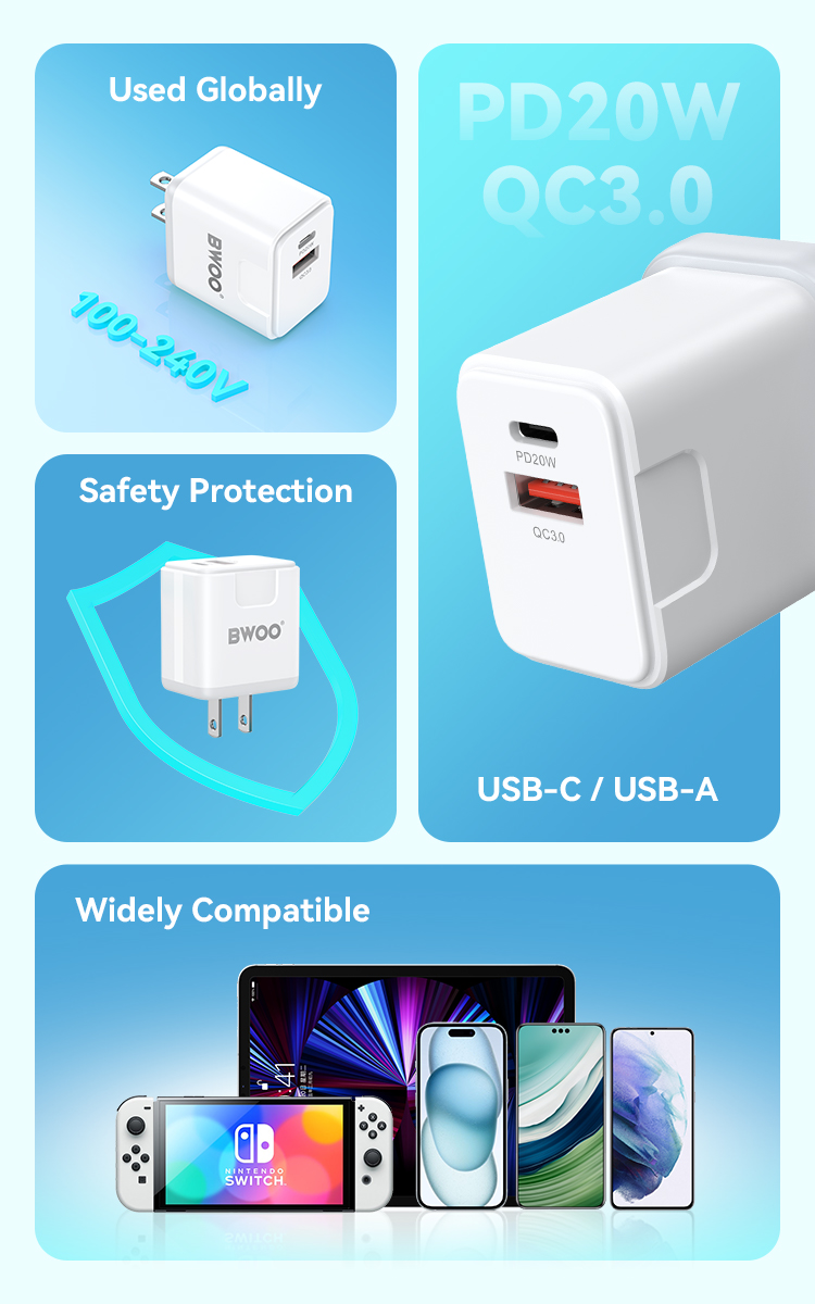 Cubo - BWOO PC Type-C USB 20W — cargador (foto 3 de 6)