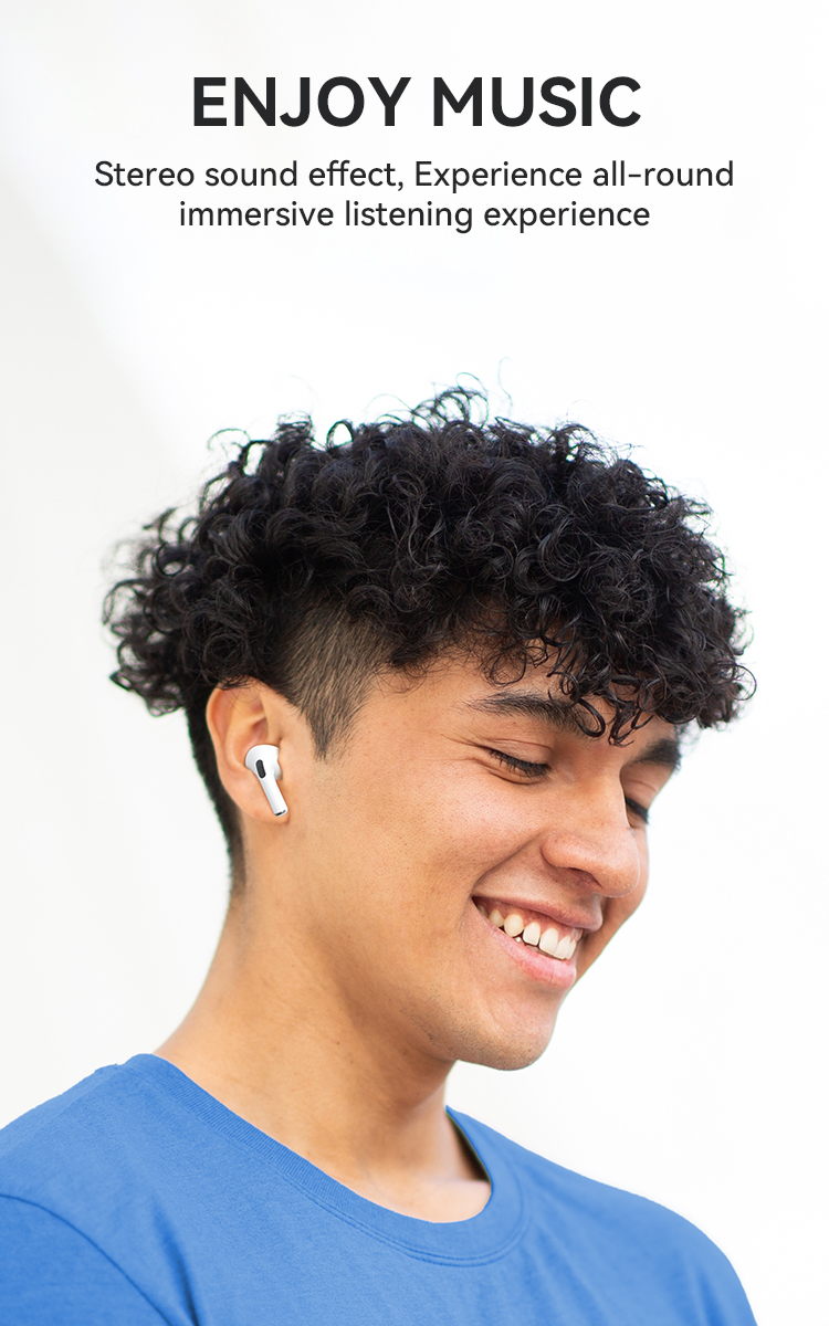 Earphones - BWOO BW05 TWS ANC Bluetooth 5.3 White — audífonos (foto 4 de 7)