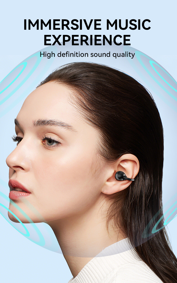 Earphones - BWOO BW39 TWS Bluetooth Black — audífonos (foto 3 de 7)