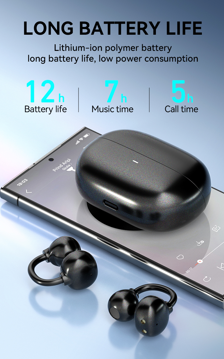 Earphones - BWOO BW39 TWS Bluetooth Black — audífonos (foto 4 de 7)
