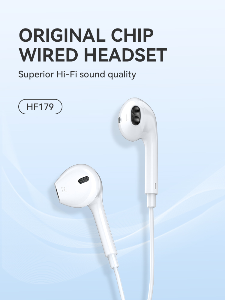 Earphones - BWOO HF179 Lightning White