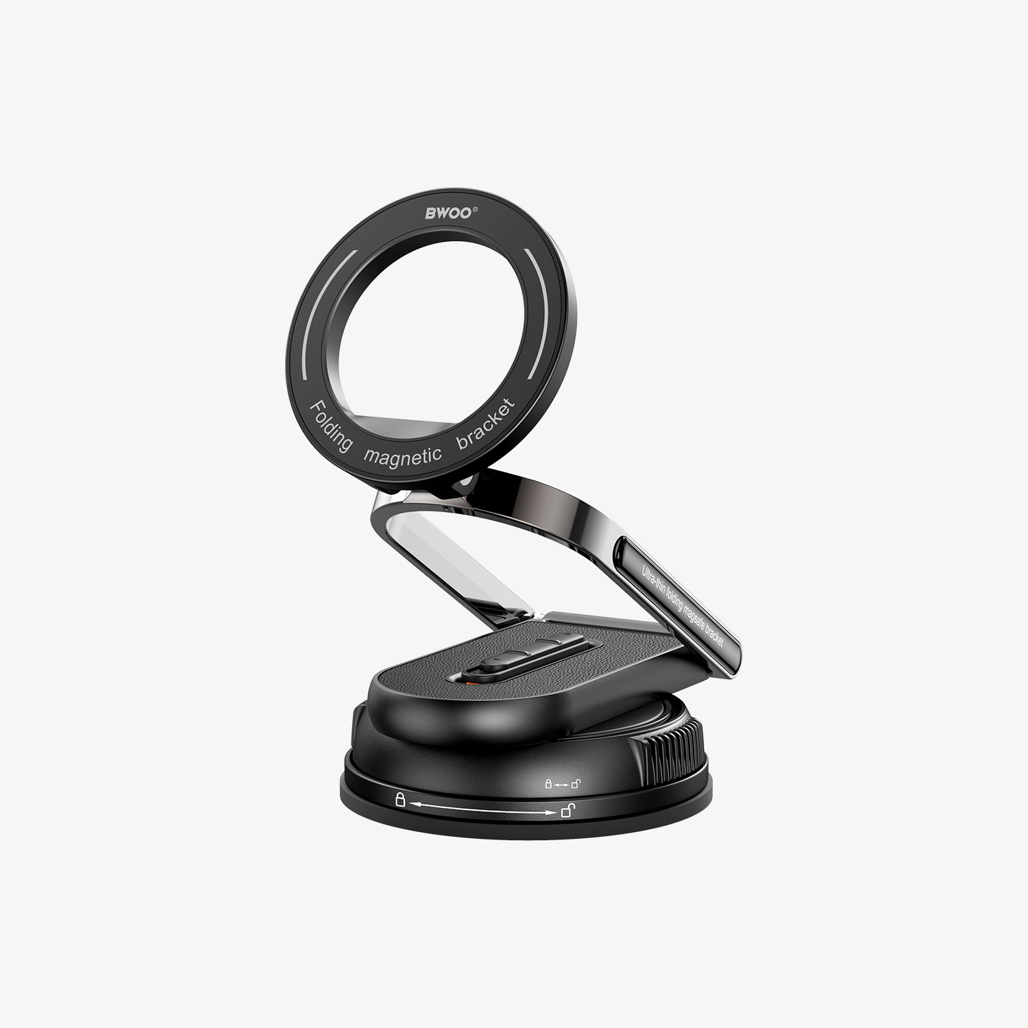 Vacuum Suction - BWOO Car Holder Black — soporte
