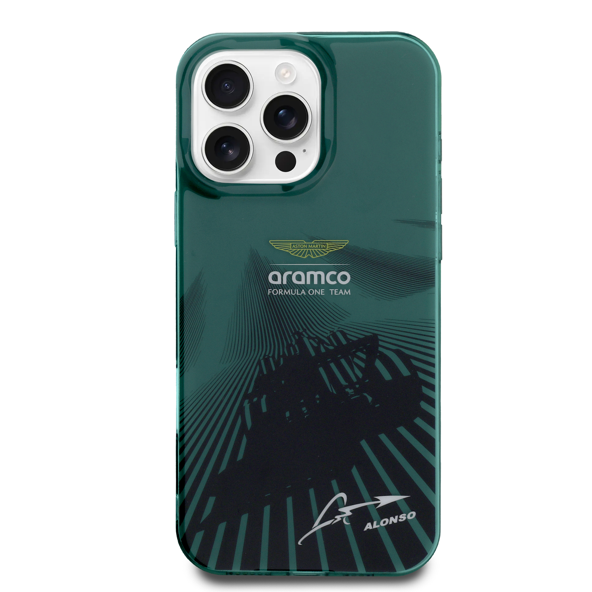 iPhone 16 Pro Max - ASTON MARTIN Alonso Signature F1 Car Green