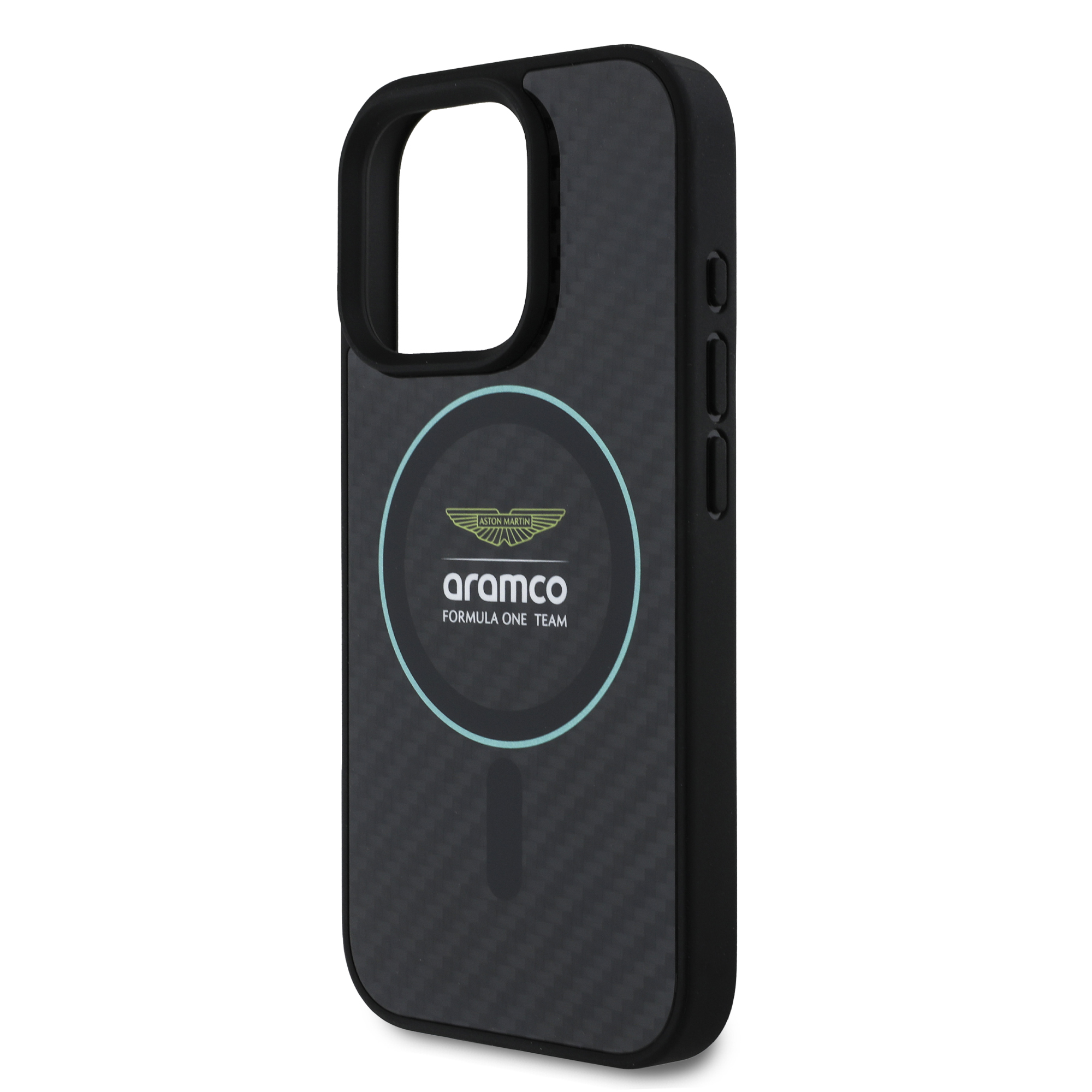 iPhone 16 Pro - ASTON MARTIN F1 Carbon With Circle Green — estuche (foto 6 de 8)