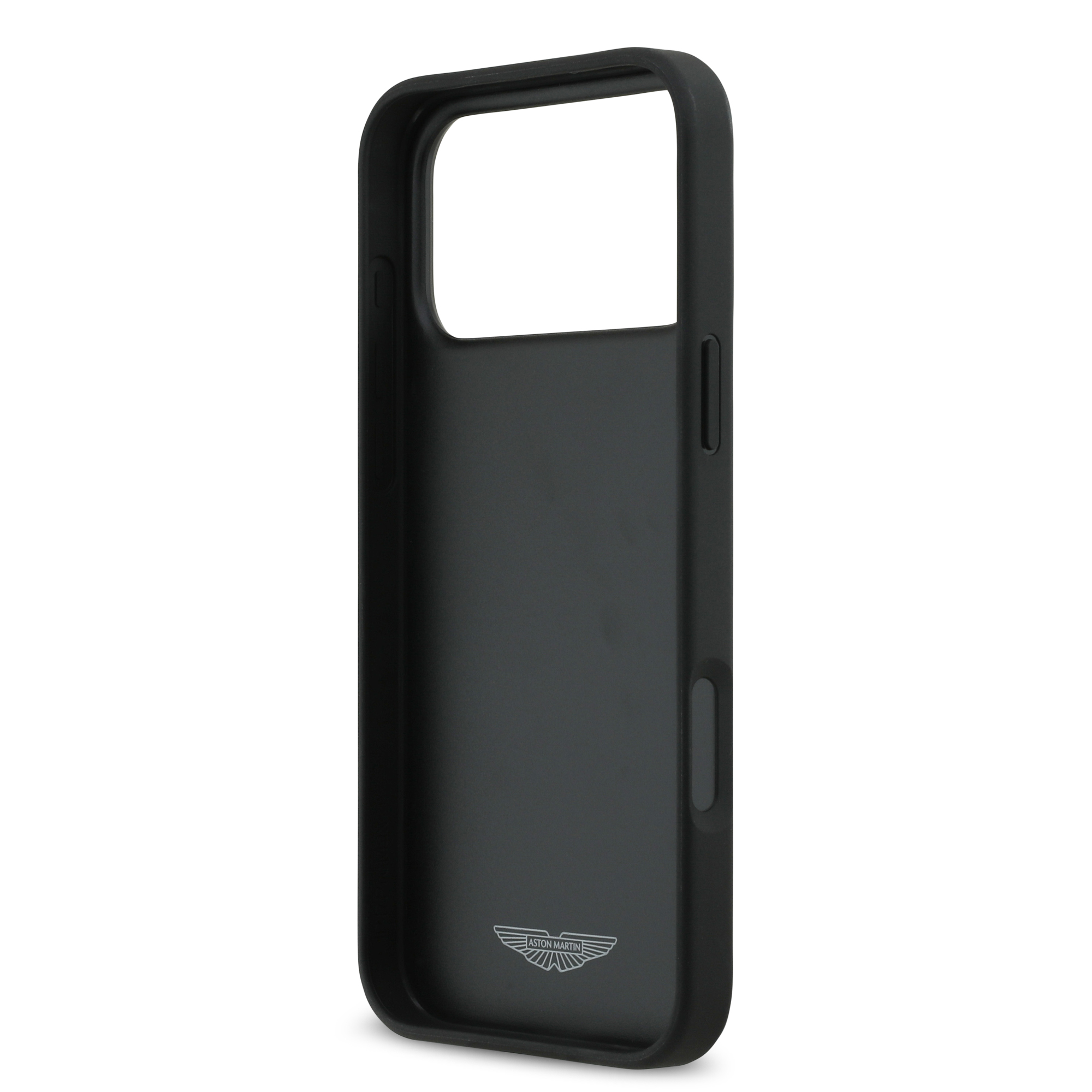 iPhone 17 Pro Max - ASTON MARTIN Leather Quilted Diamonds Black — estuche (foto 7 de 8)