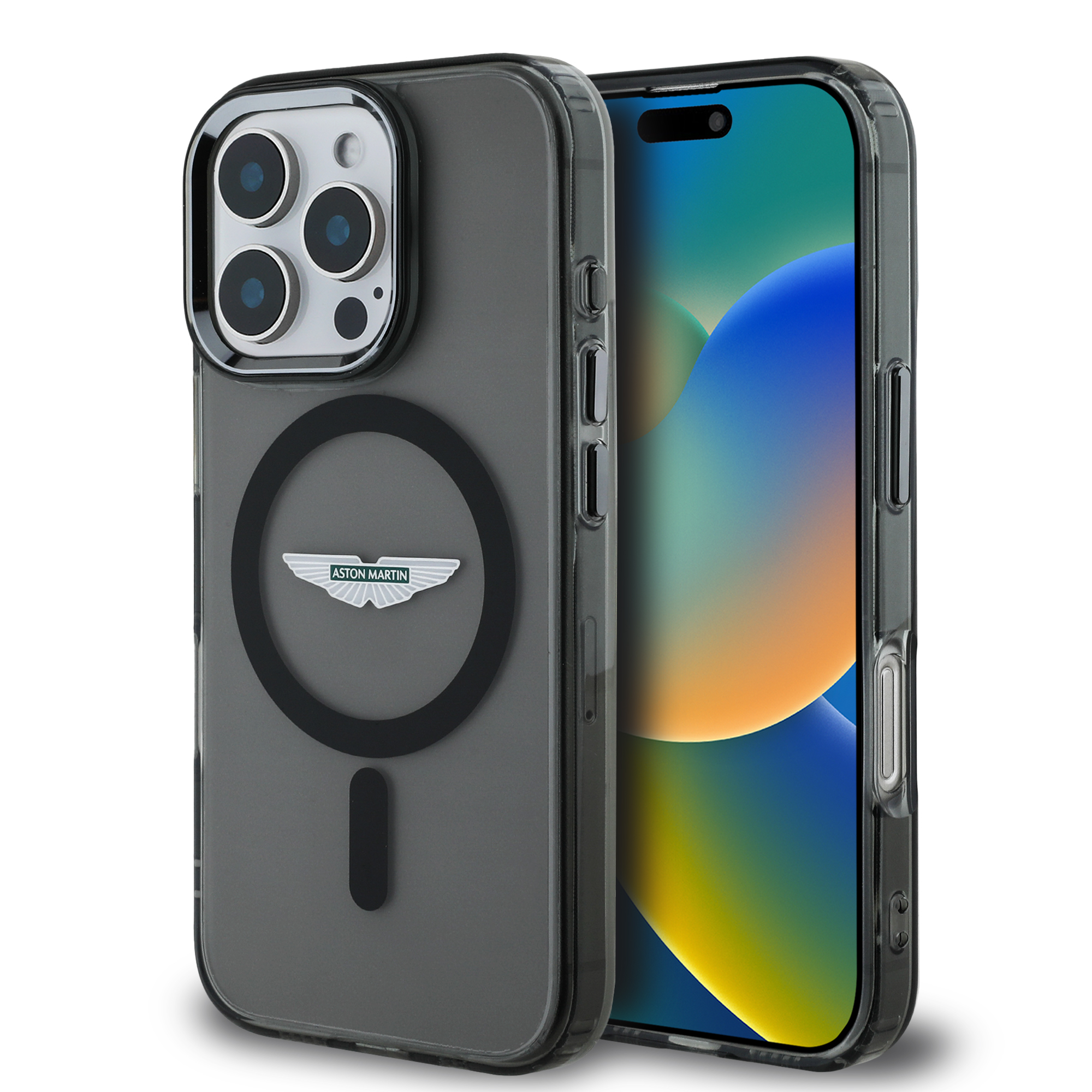 iPhone 16 Pro Max - ASTON MARTIN Frosted Effect Black — estuche
