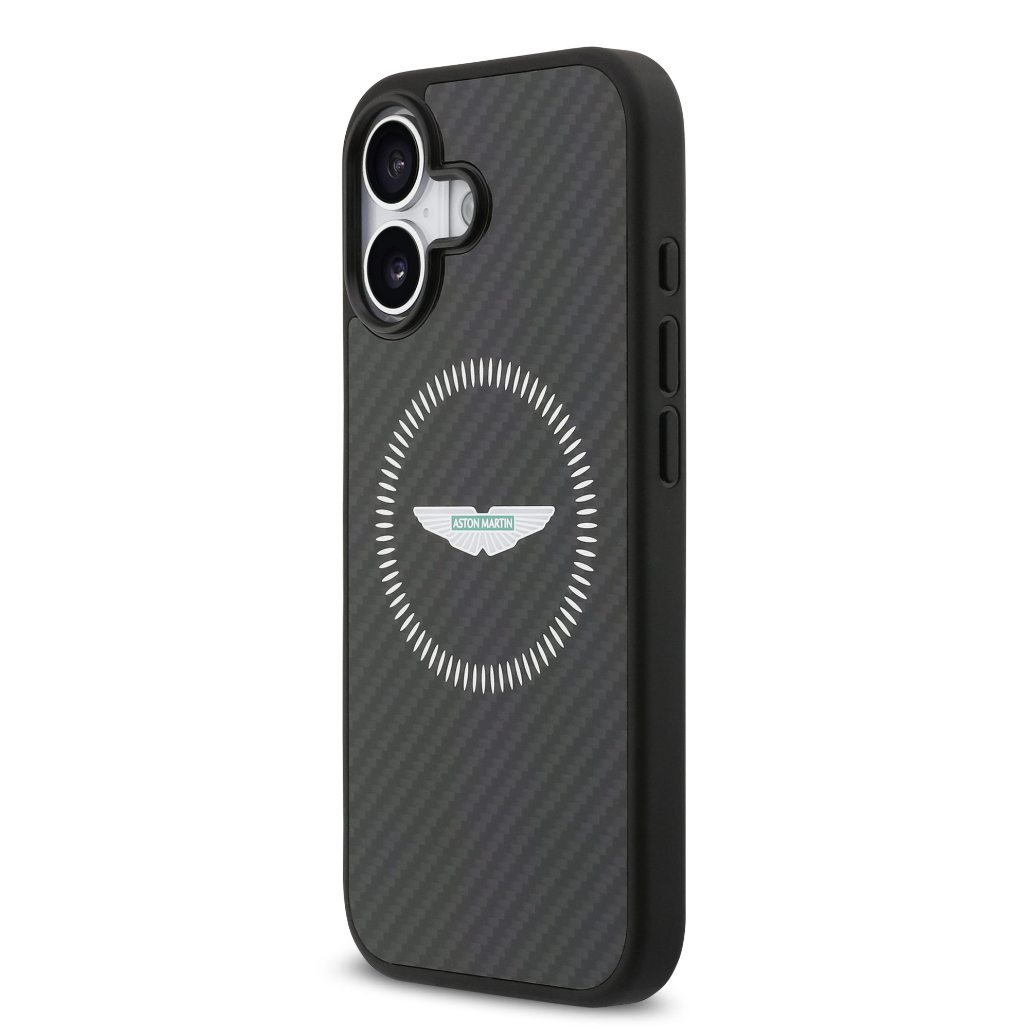 iPhone 17 Pro - ASTON MARTIN Kevlar Counter Design Black — estuche (foto 3 de 8)