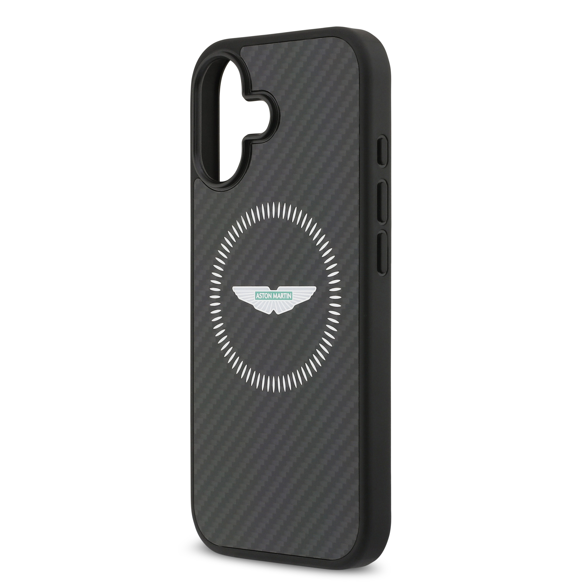 iPhone 17 Pro - ASTON MARTIN Kevlar Counter Design Black — estuche (foto 6 de 8)