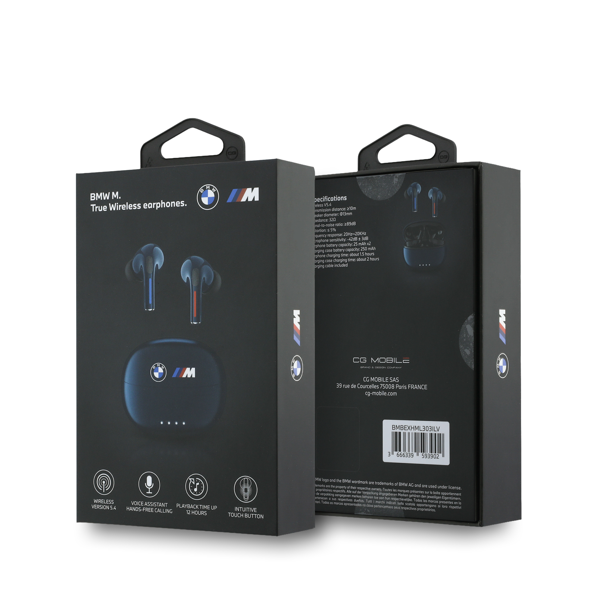 TWS Earbuds - BMW Printed Logo Navy — audífonos (foto 6 de 6)