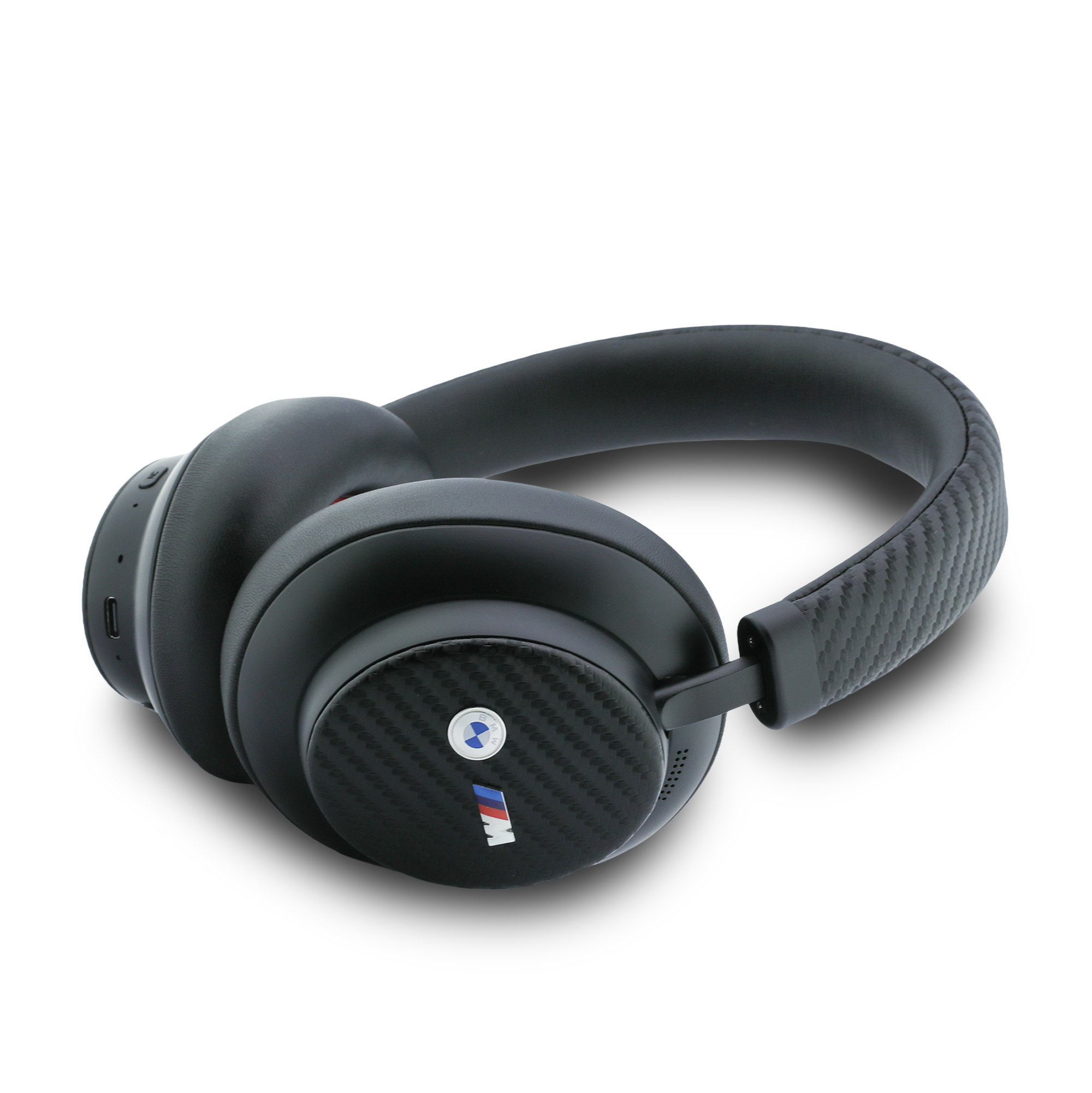 Headphones - BMW Leather Carbon Metal Logo Black — audífonos (foto 2 de 4)