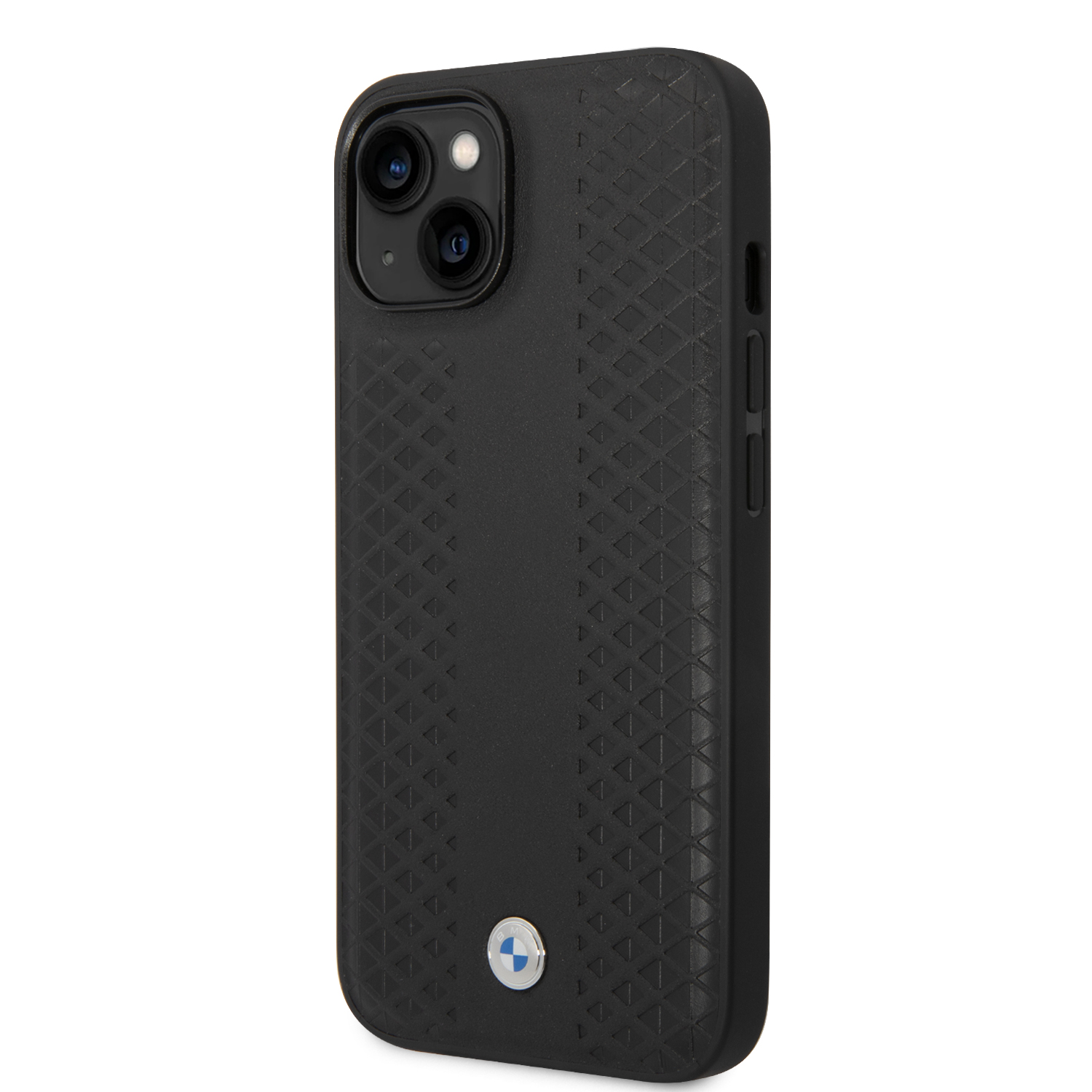 iPhone 14 - BMW Leather Diamond Pattern Black — estuche (foto 3 de 8)
