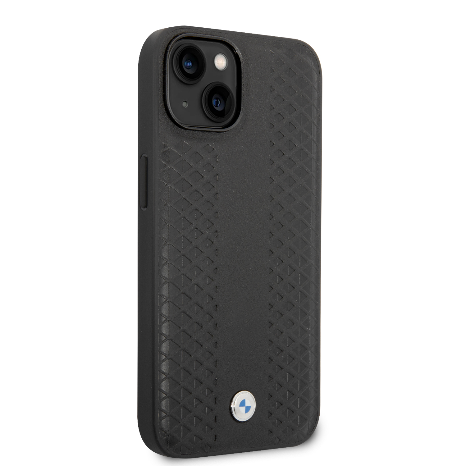 iPhone 14 - BMW Leather Diamond Pattern Black — estuche (foto 4 de 8)
