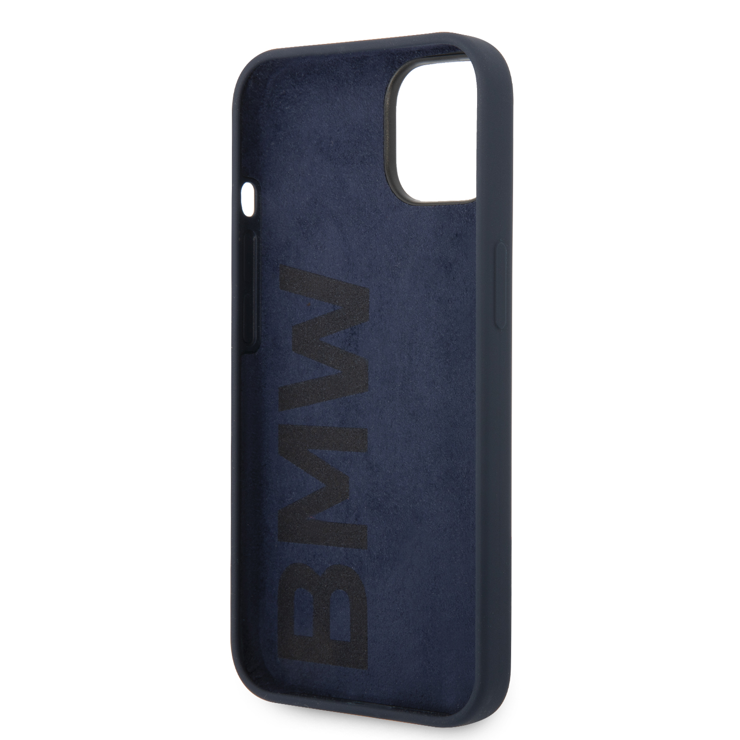 iPhone 14 - BMW Silicone Metal Logo Navy — estuche (foto 7 de 8)
