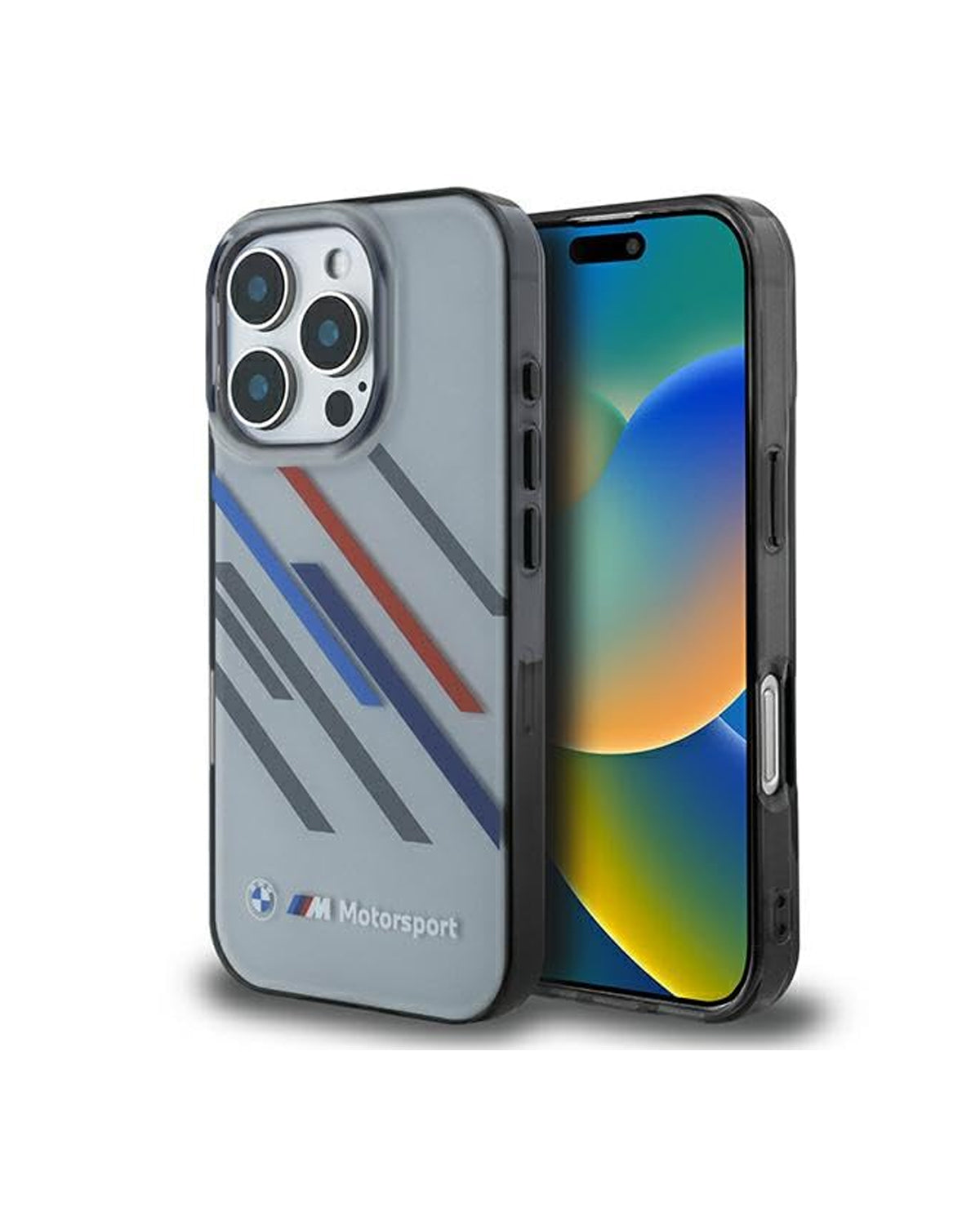 iPhone 16 Pro Max - BMW Motorsport Random Stripes Grey