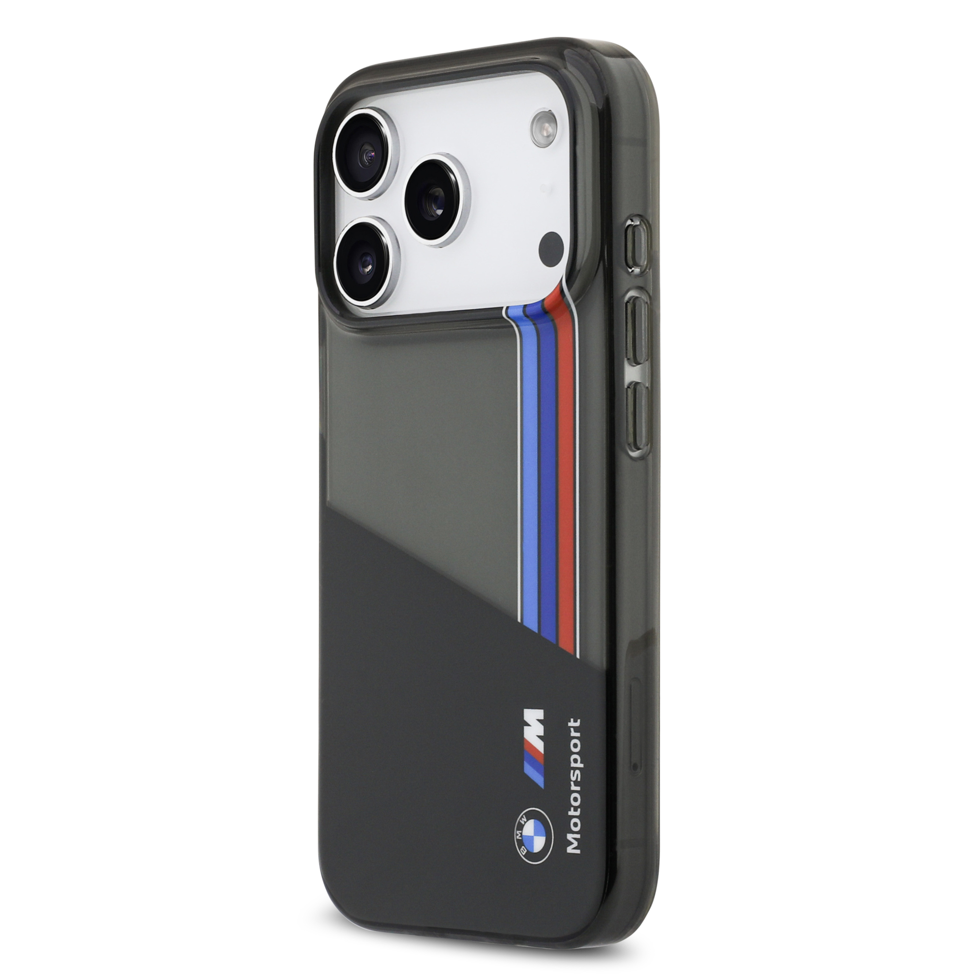 iPhone 17 Pro - BMW Motorsport IML Vertical Stripes Black — estuche (foto 3 de 8)
