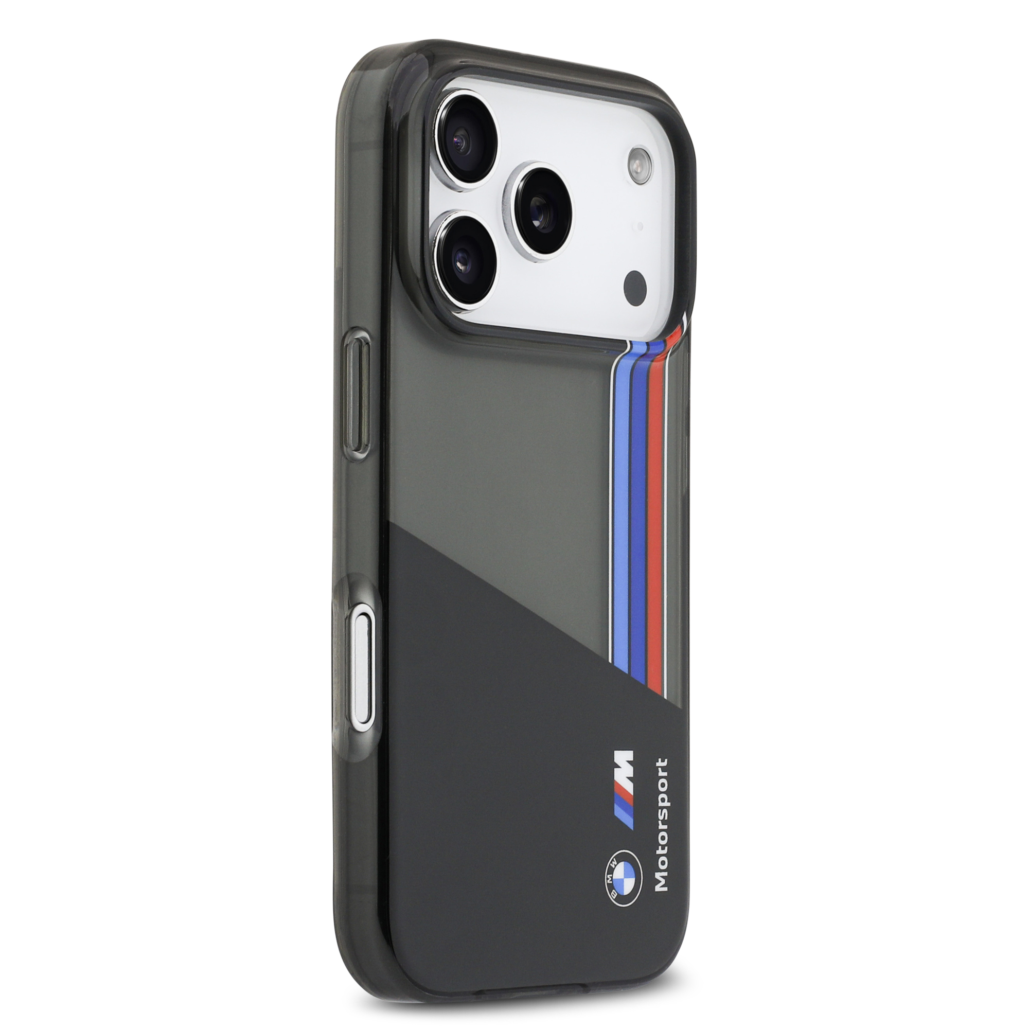 iPhone 17 Pro - BMW Motorsport IML Vertical Stripes Black — estuche (foto 4 de 8)