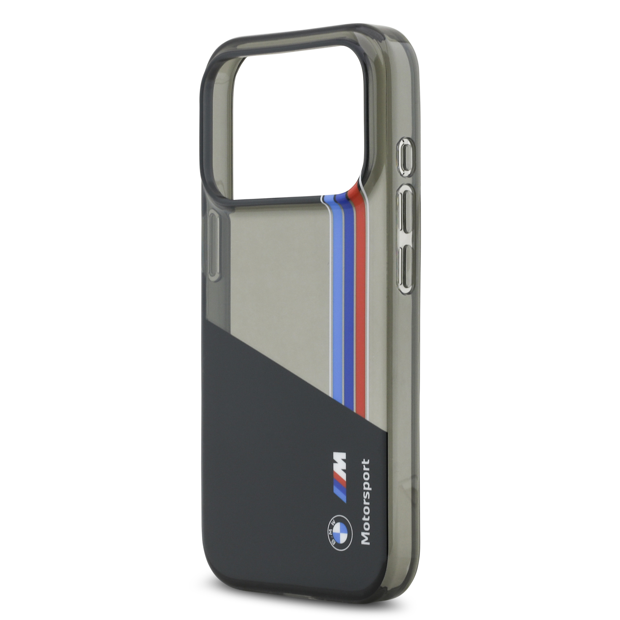 iPhone 17 Pro - BMW Motorsport IML Vertical Stripes Black — estuche (foto 6 de 8)