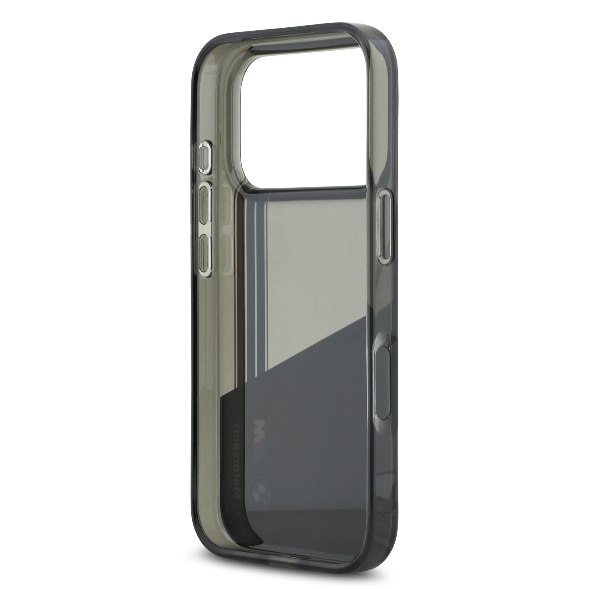 iPhone 17 Pro - BMW Motorsport IML Vertical Stripes Black — estuche (foto 7 de 8)