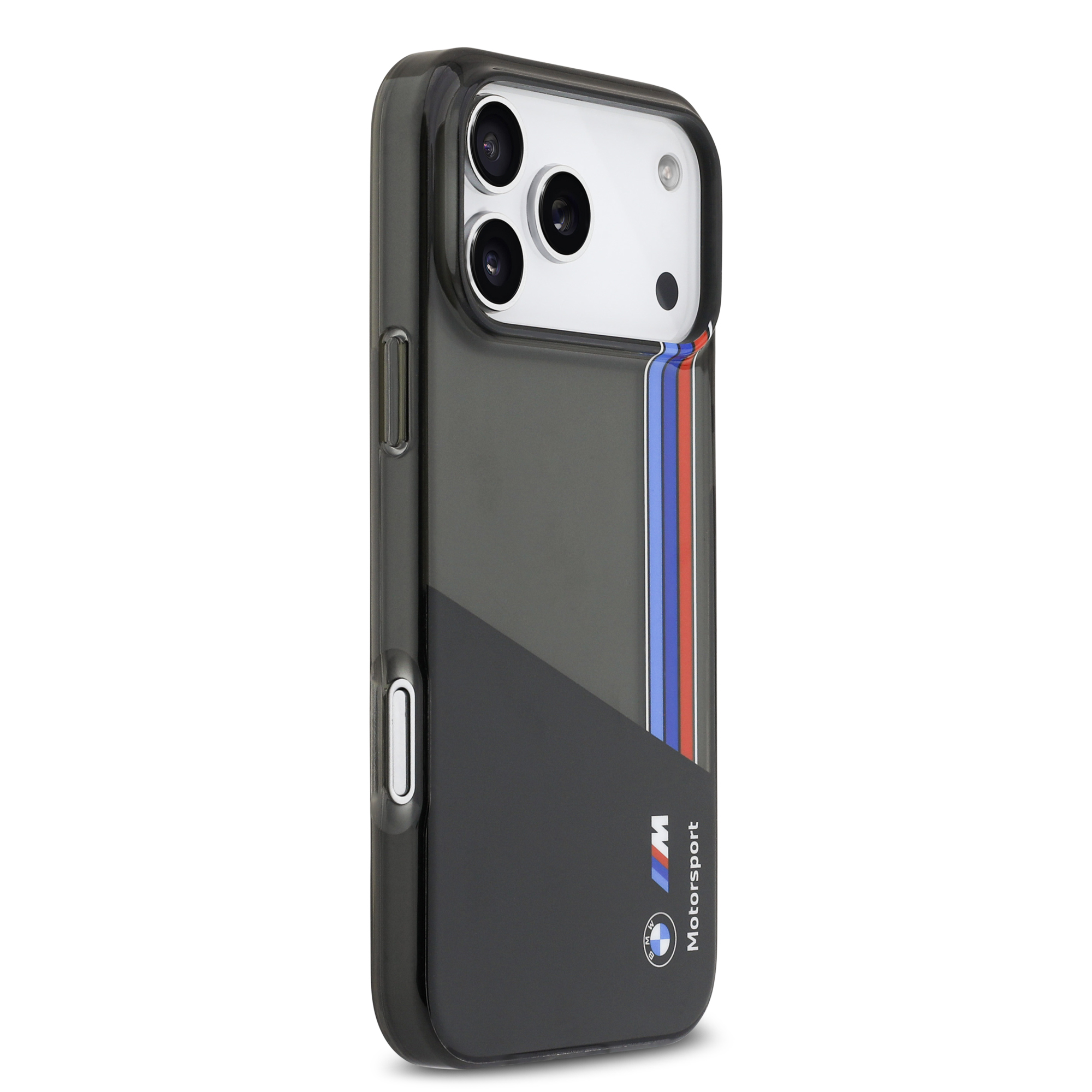 iPhone 17 Pro Max - BMW Motorsport IML Vertical Stripes Black — estuche (foto 4 de 8)