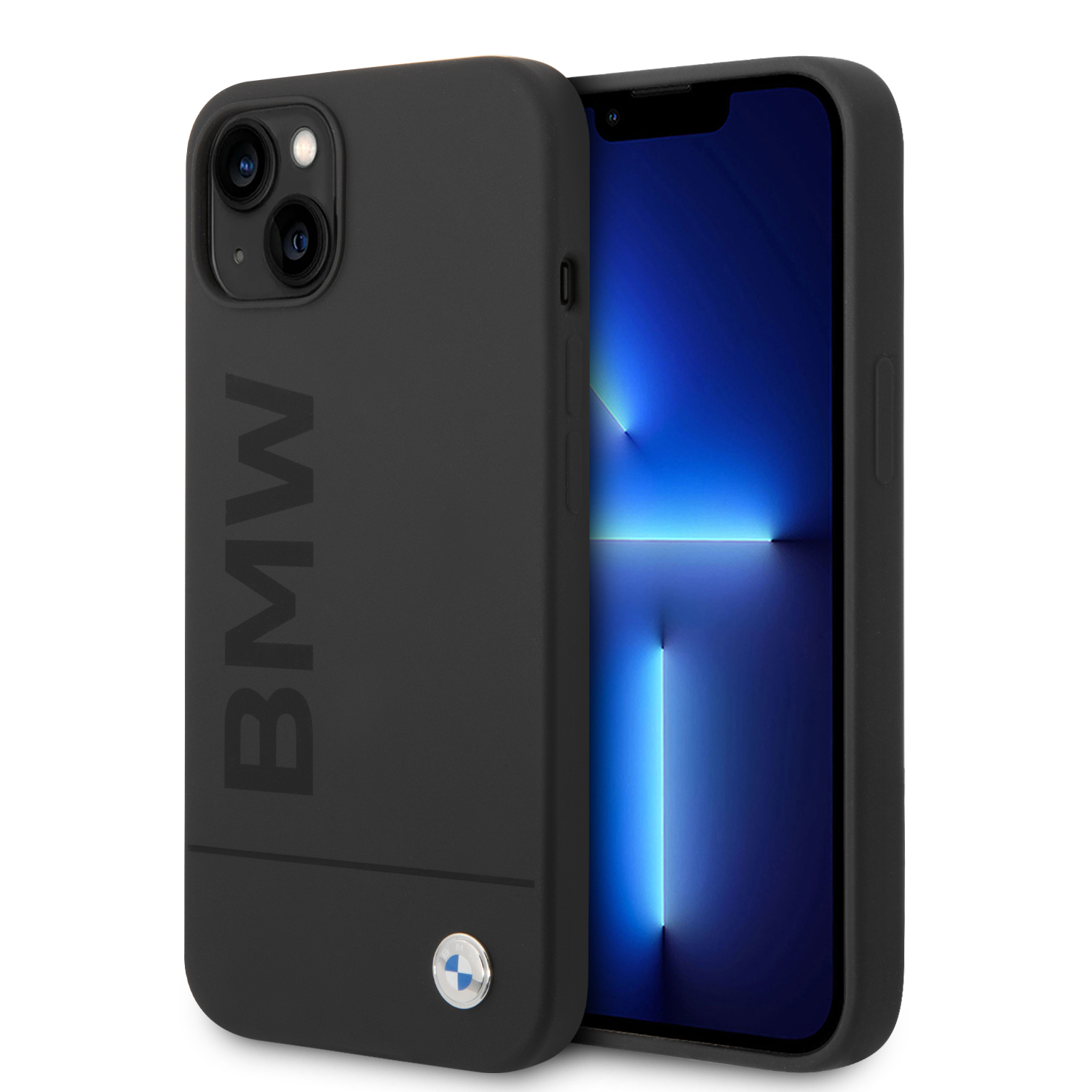iPhone 14 - BMW Silicone Big Logo Black — estuche (foto 2 de 8)