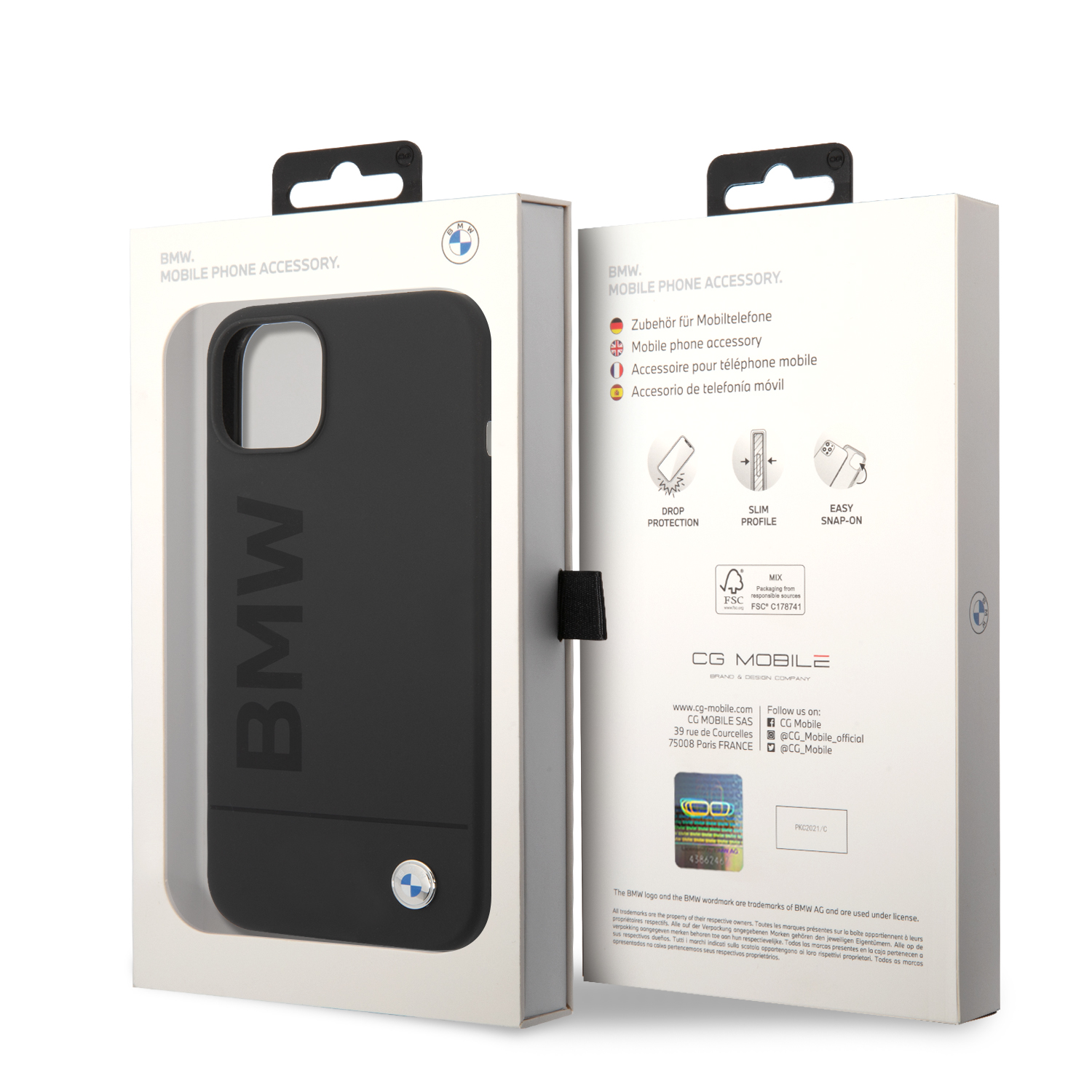 iPhone 14 - BMW Silicone Big Logo Black — estuche (foto 8 de 8)