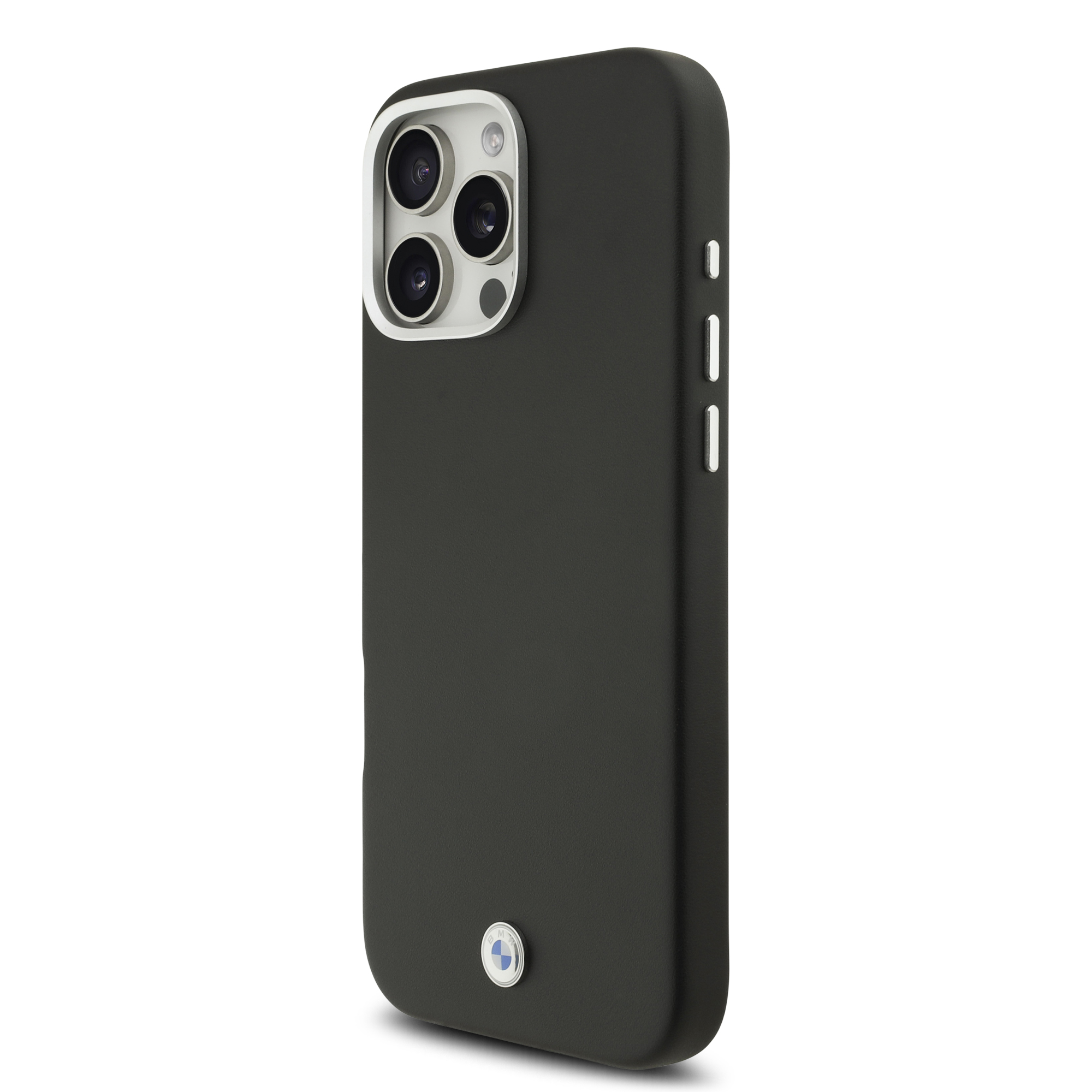 iPhone 16 Pro Max - BMW Leather Full Wrapped Metal Black — estuche (foto 3 de 8)