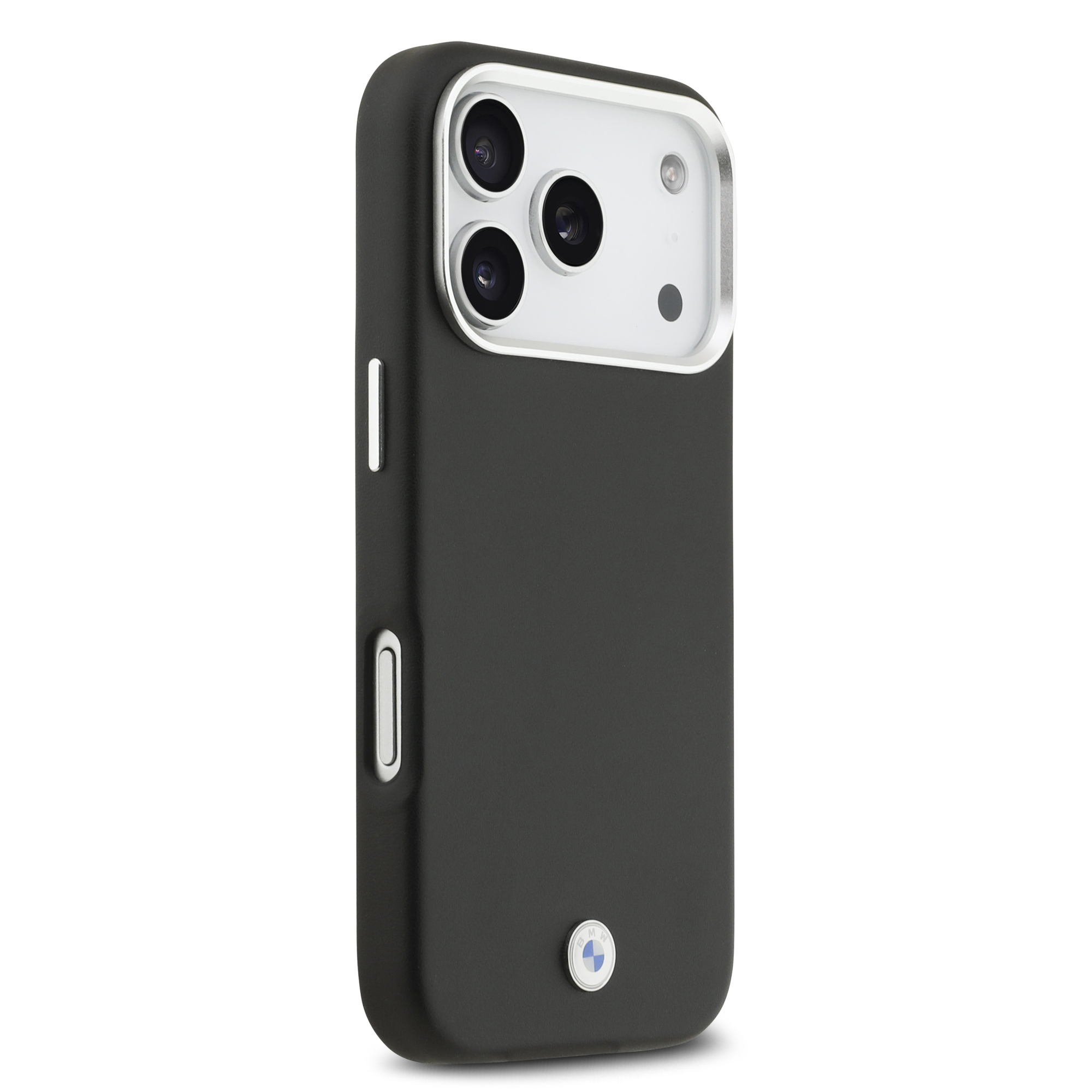iPhone 17 Pro - BMW Leather Full Wrapped Metal Black — estuche (foto 4 de 8)