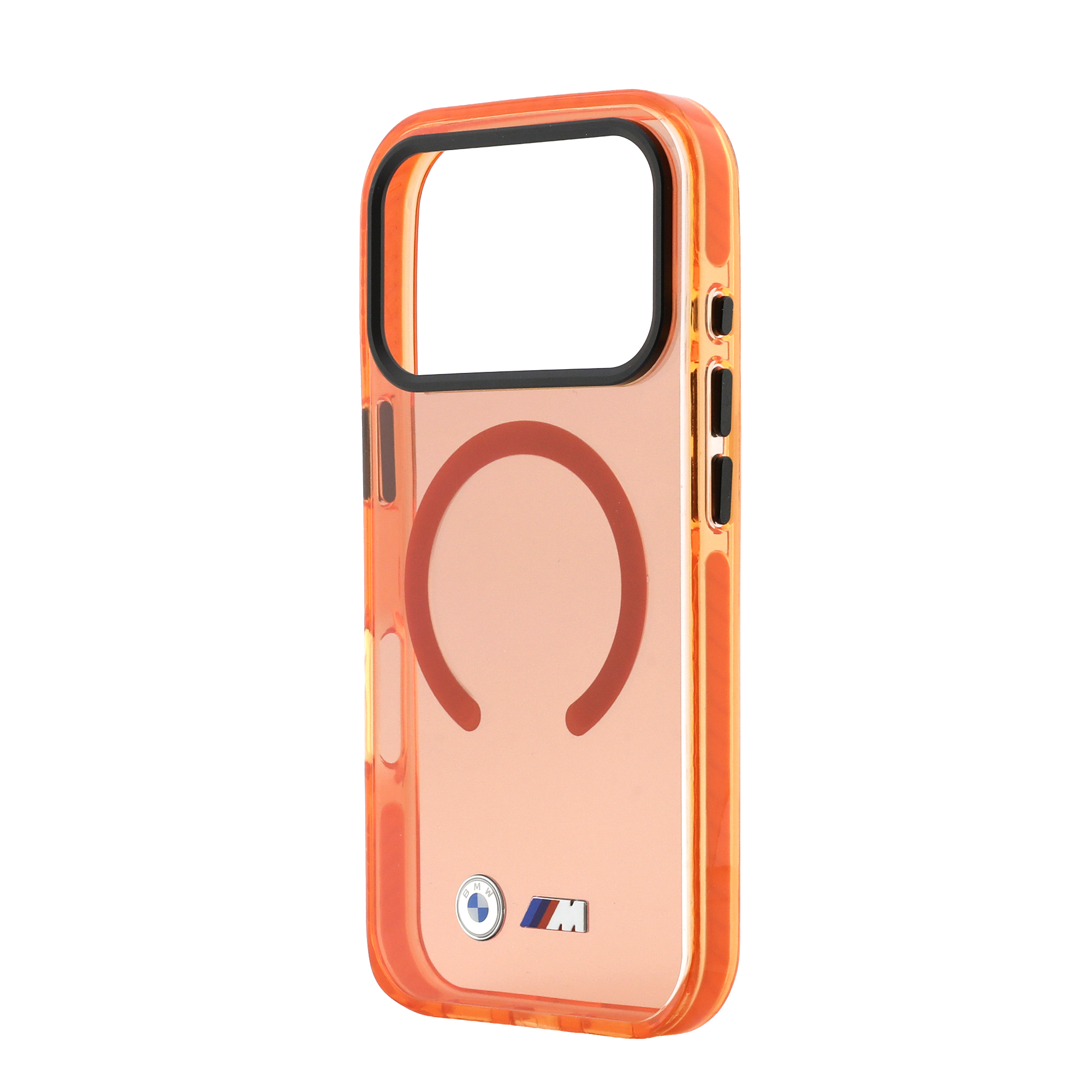 iPhone 17 Pro - BMW Shockproof IML Metal Logos Orange — estuche (foto 6 de 8)