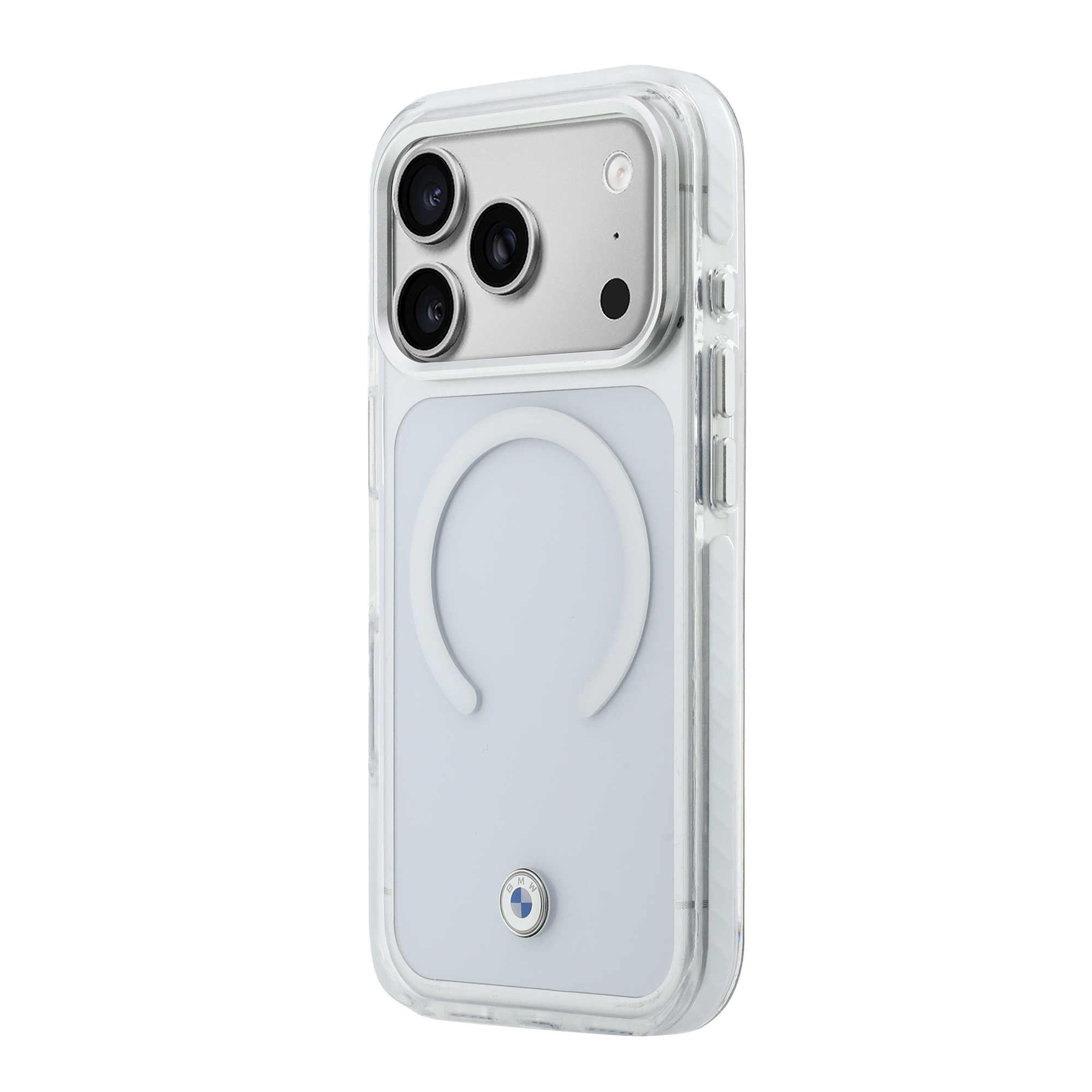 iPhone 17 Pro - BMW Shockproof IML Metal Logo Transparent — estuche (foto 3 de 8)
