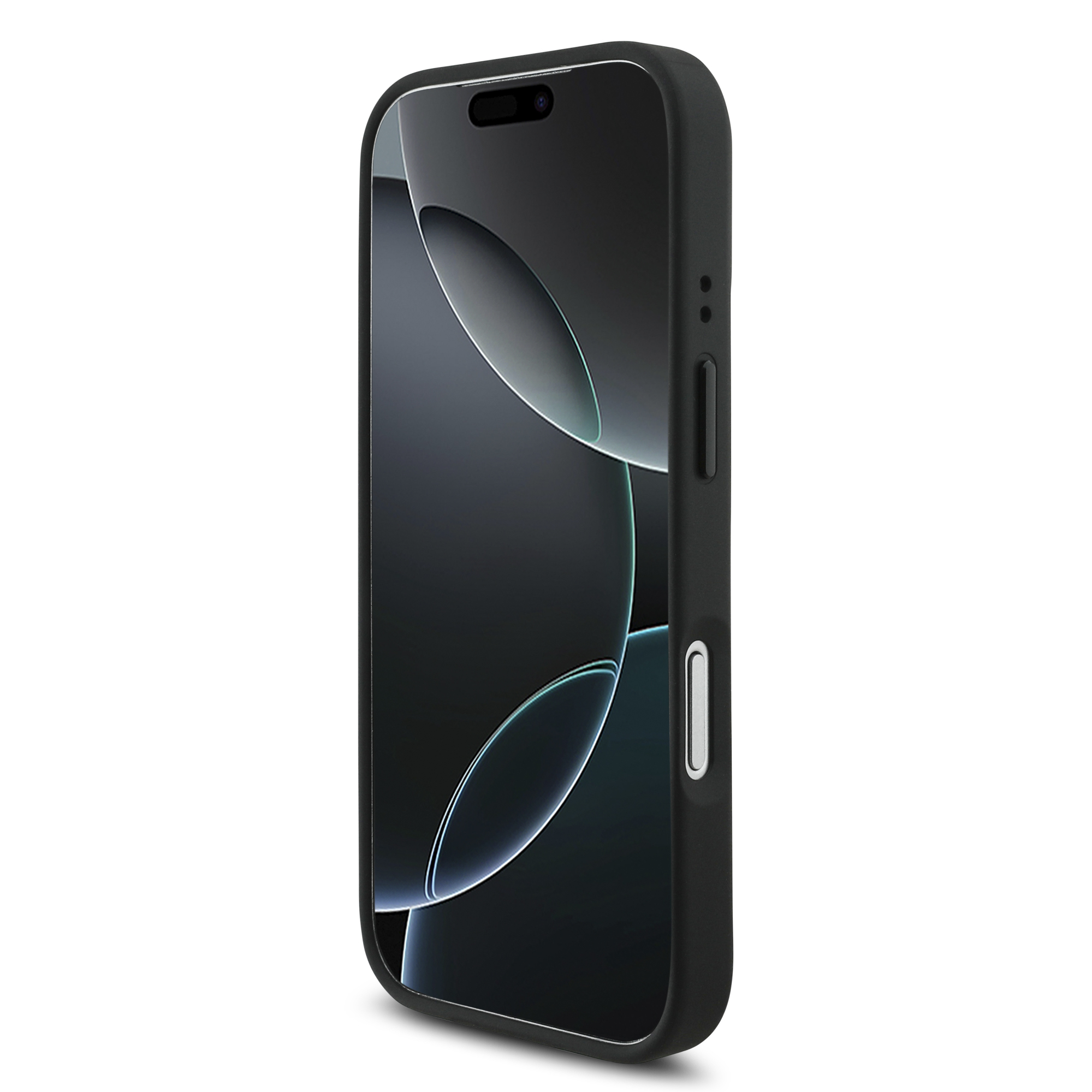 iPhone 17 Pro - BMW Leather Tricolor Slanted Tripes Black — estuche (foto 5 de 5)