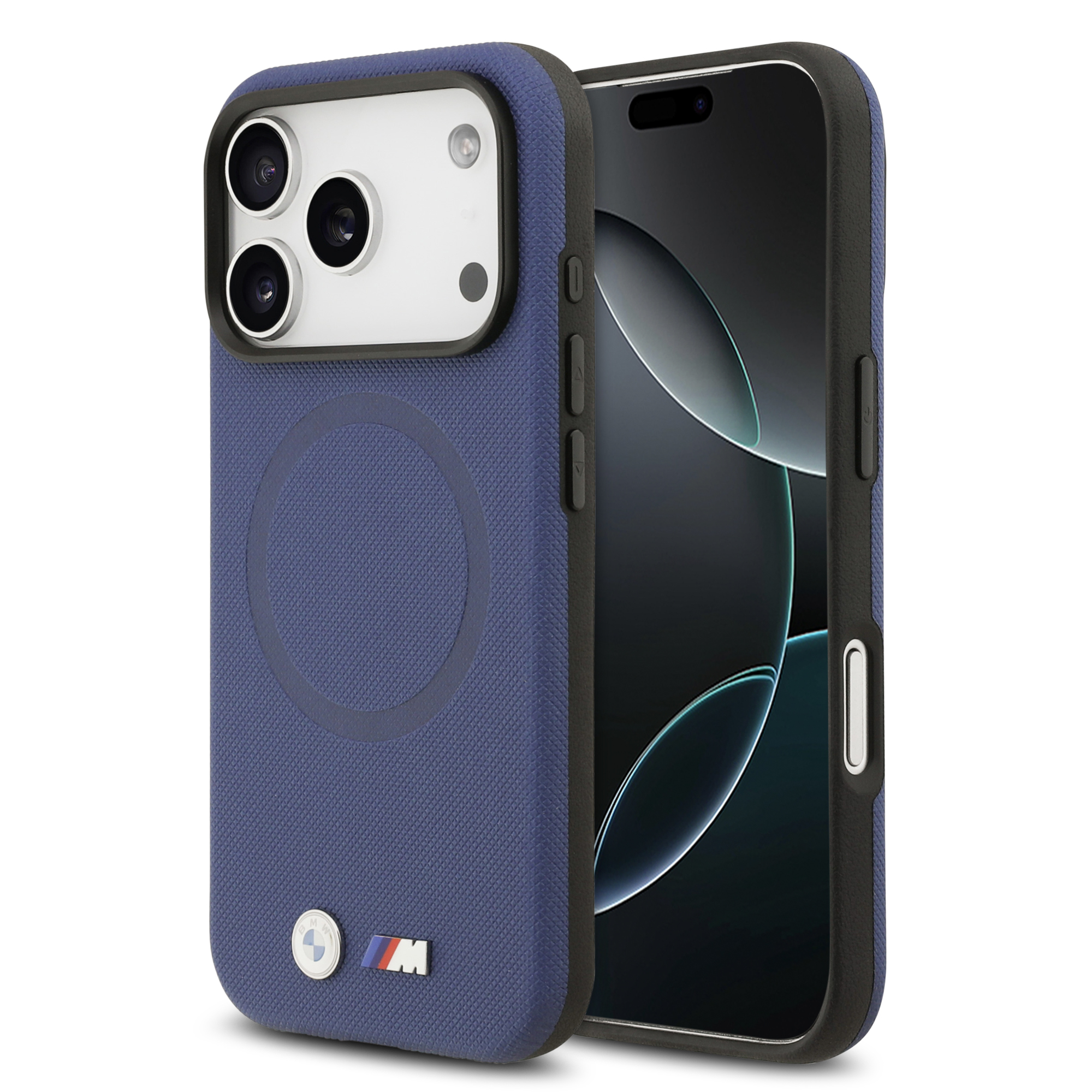 iPhone 17 Pro - BMW Leather Full Wrapped Navy