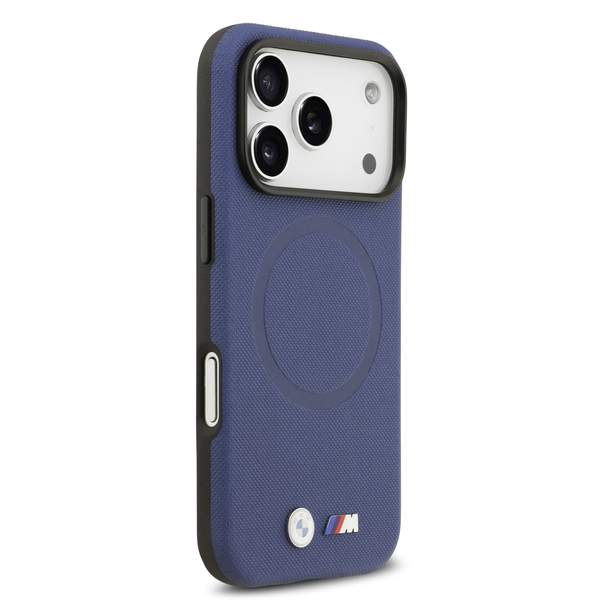 iPhone 17 Pro - BMW Leather Full Wrapped Navy — estuche (foto 4 de 5)