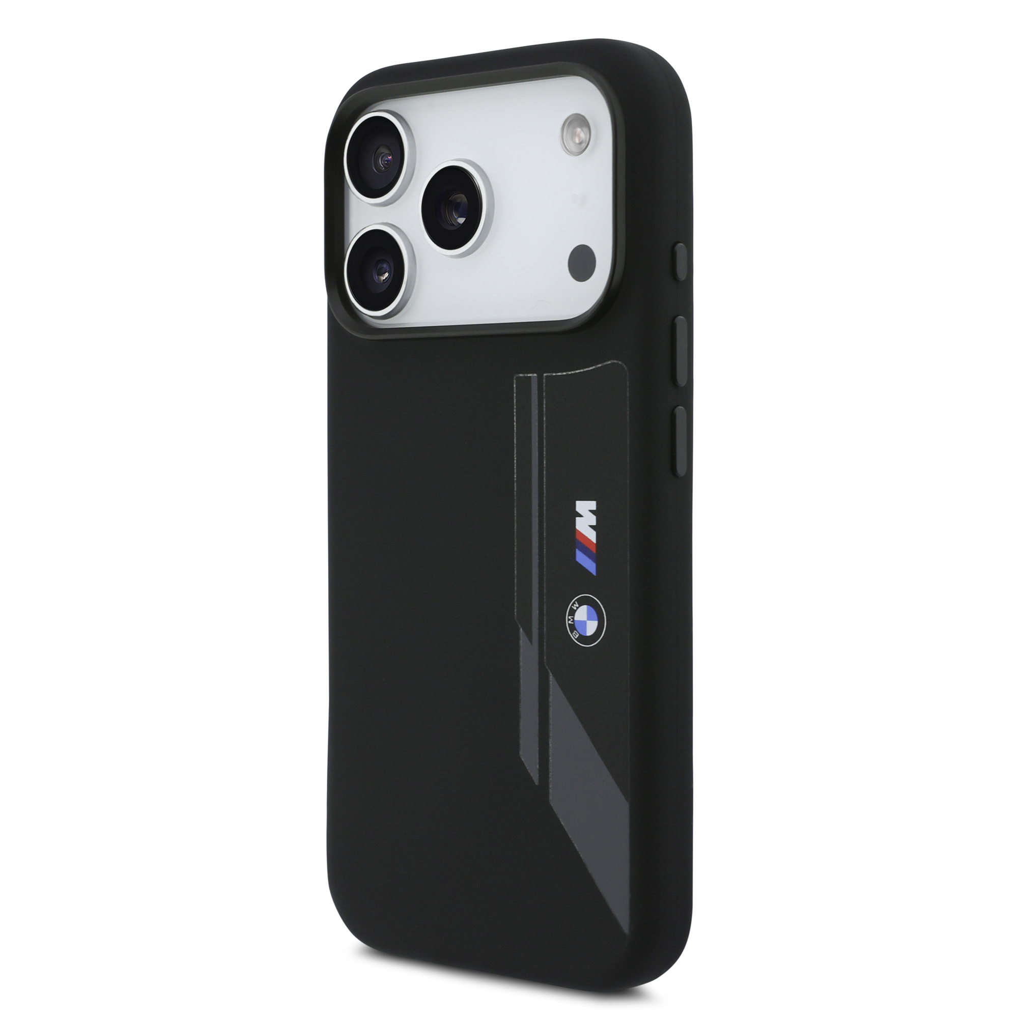 iPhone 17 Pro - BMW Silicone Vertical Logo Black — estuche (foto 3 de 8)