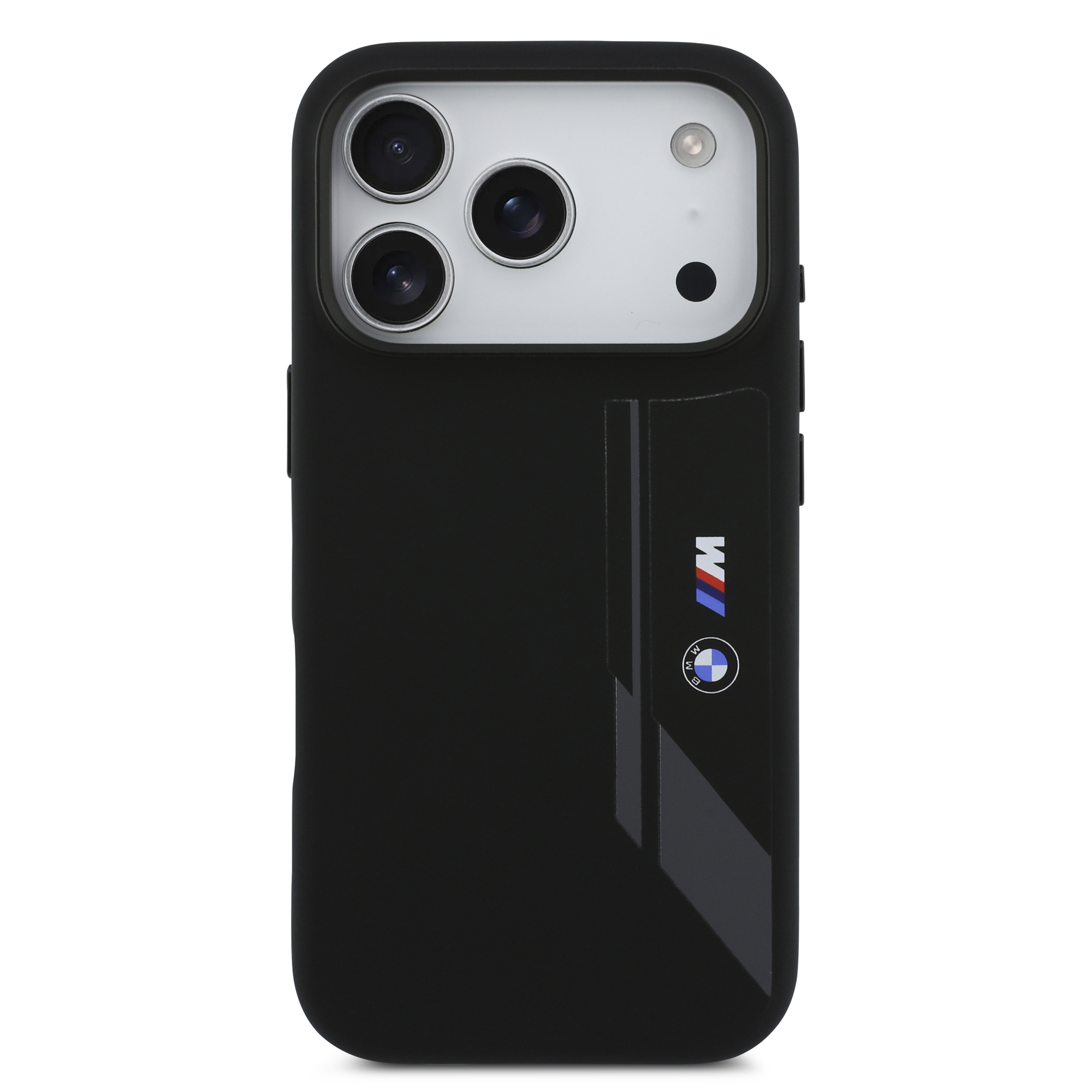 iPhone 17 Pro - BMW Silicone Vertical Logo Black