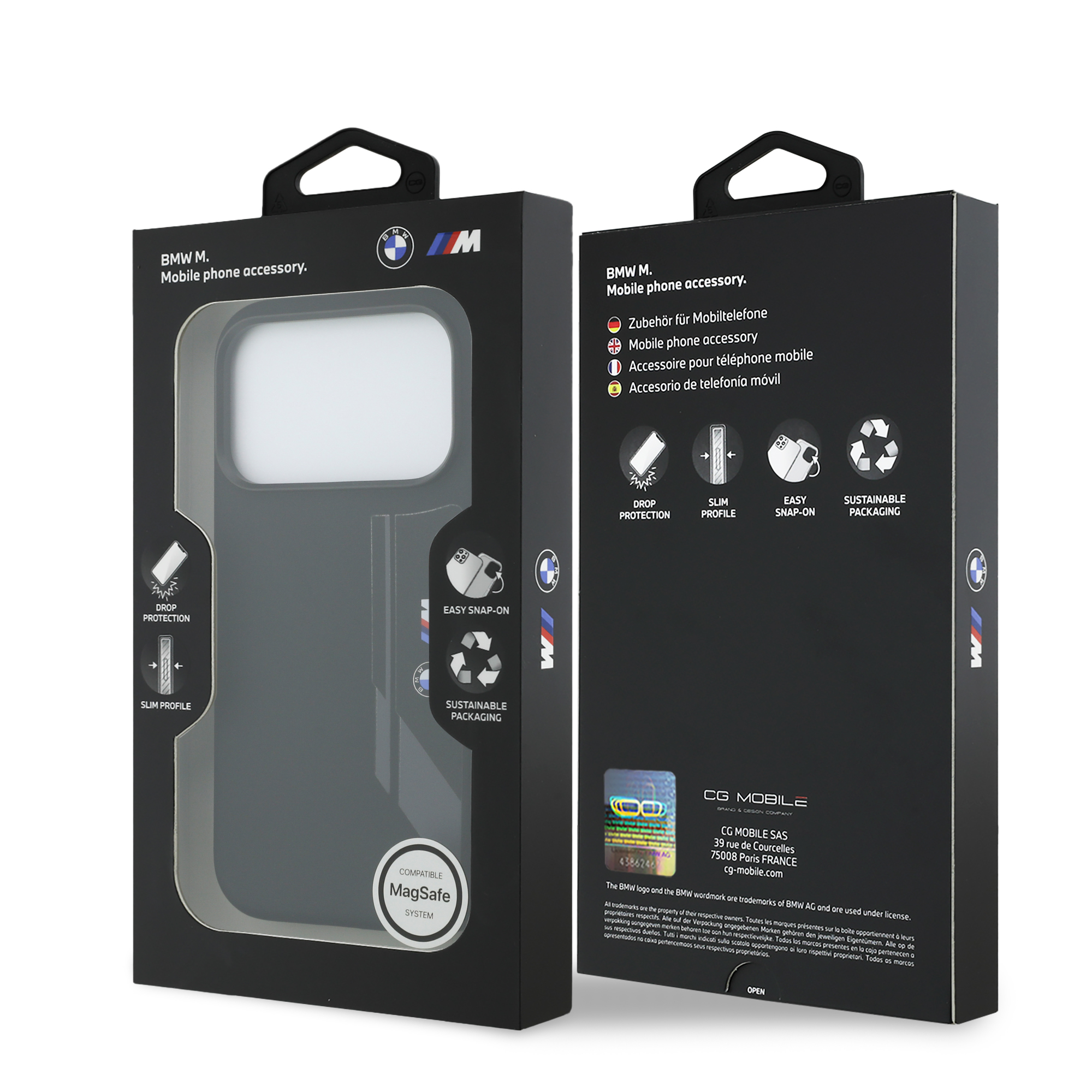 iPhone 17 Pro - BMW Silicone Vertical Logo Black — estuche (foto 8 de 8)