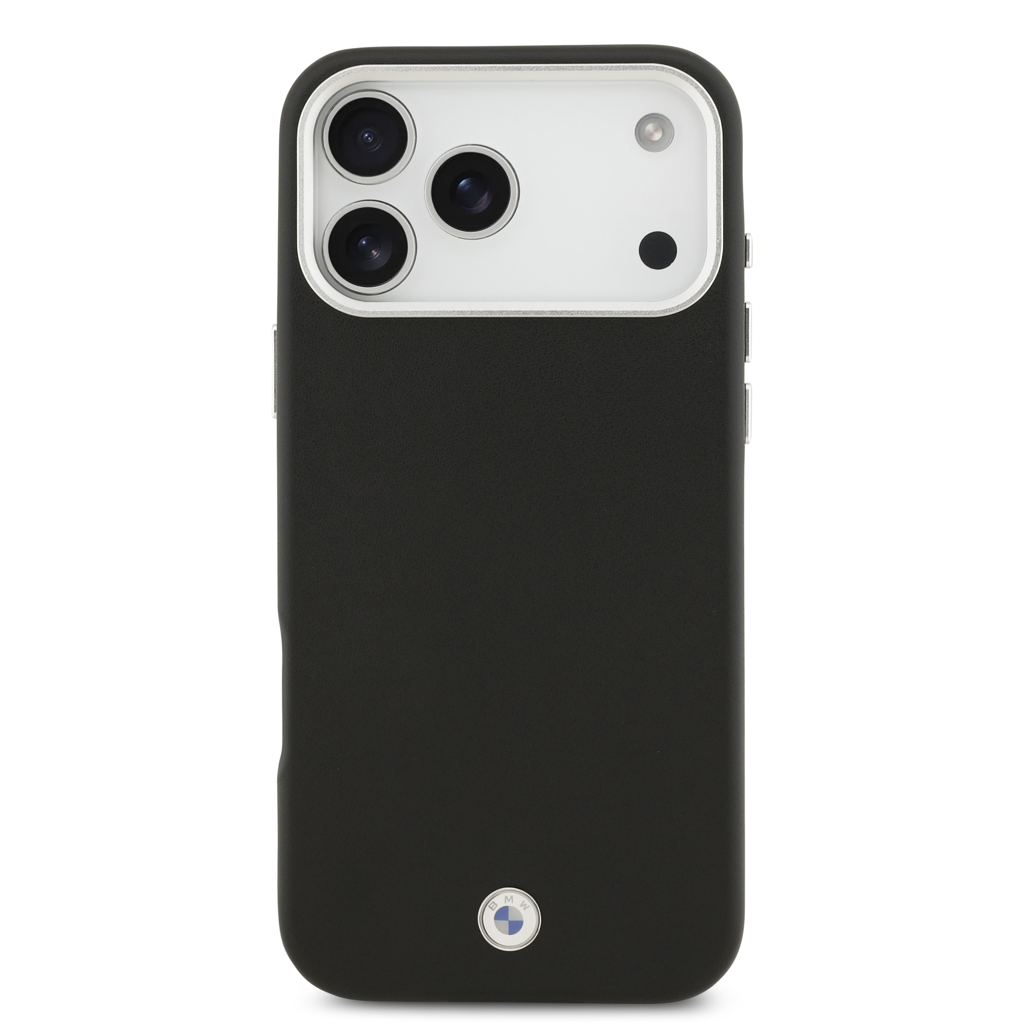 iPhone 17 Pro Max - BMW Leather Full Wrapped Metal Black