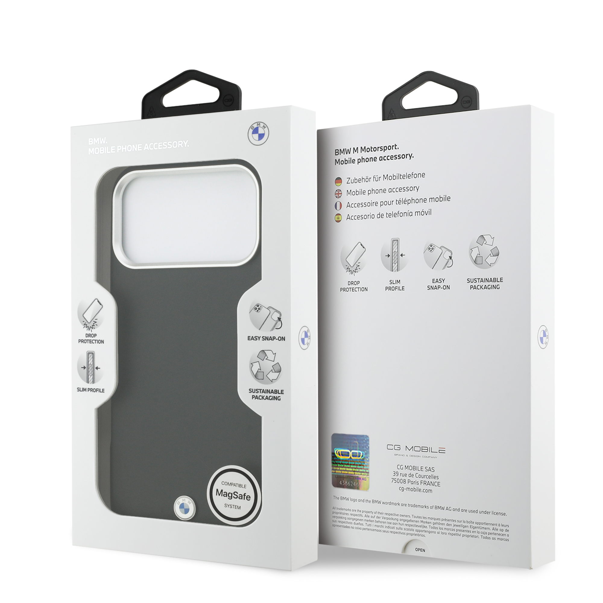 iPhone 17 Pro Max - BMW Leather Full Wrapped Metal Black — estuche (foto 8 de 8)