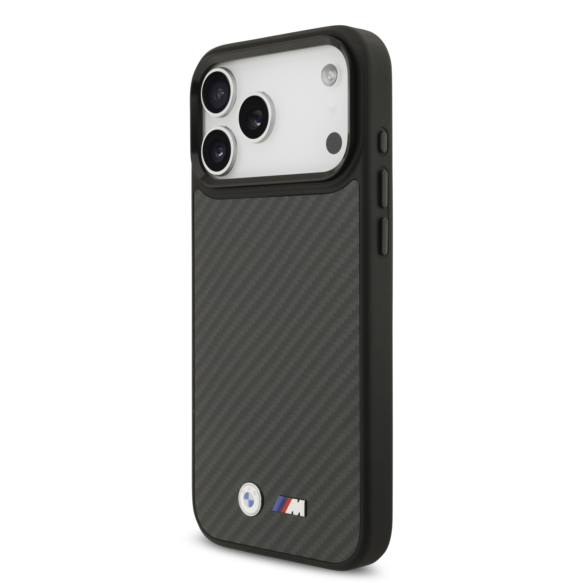 iPhone 17 Pro Max - BMW Kevlar Matt Metal Logo Black — estuche (foto 2 de 5)