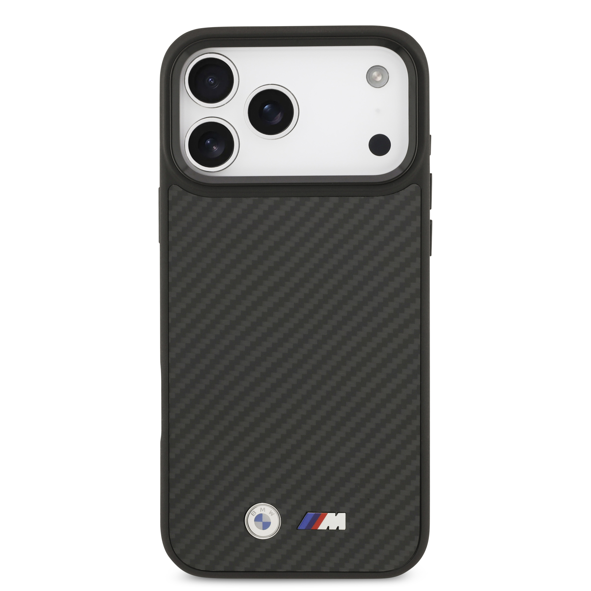 iPhone 17 Pro Max - BMW Kevlar Matt Metal Logo Black — estuche (foto 3 de 5)