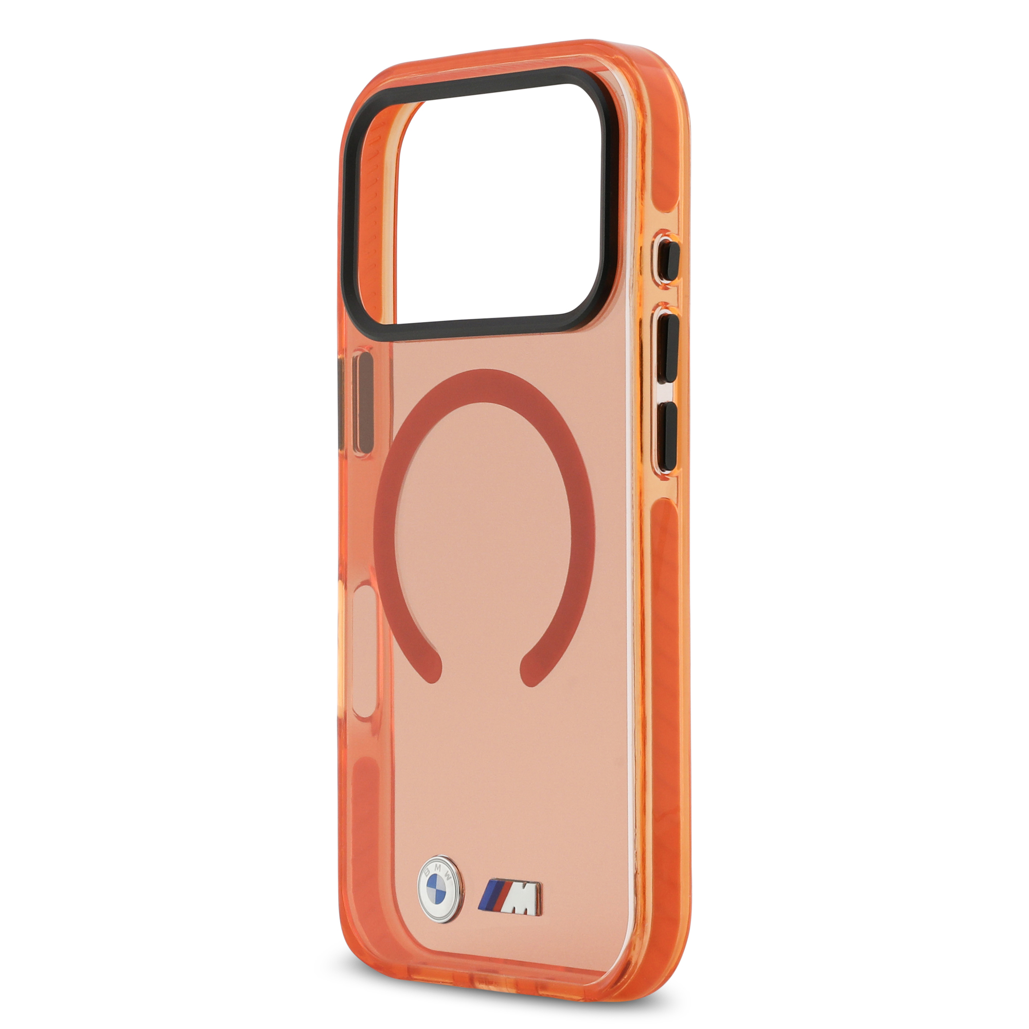 iPhone 17 Pro Max - BMW Shockproof Metal Logos Orange — estuche (foto 6 de 8)